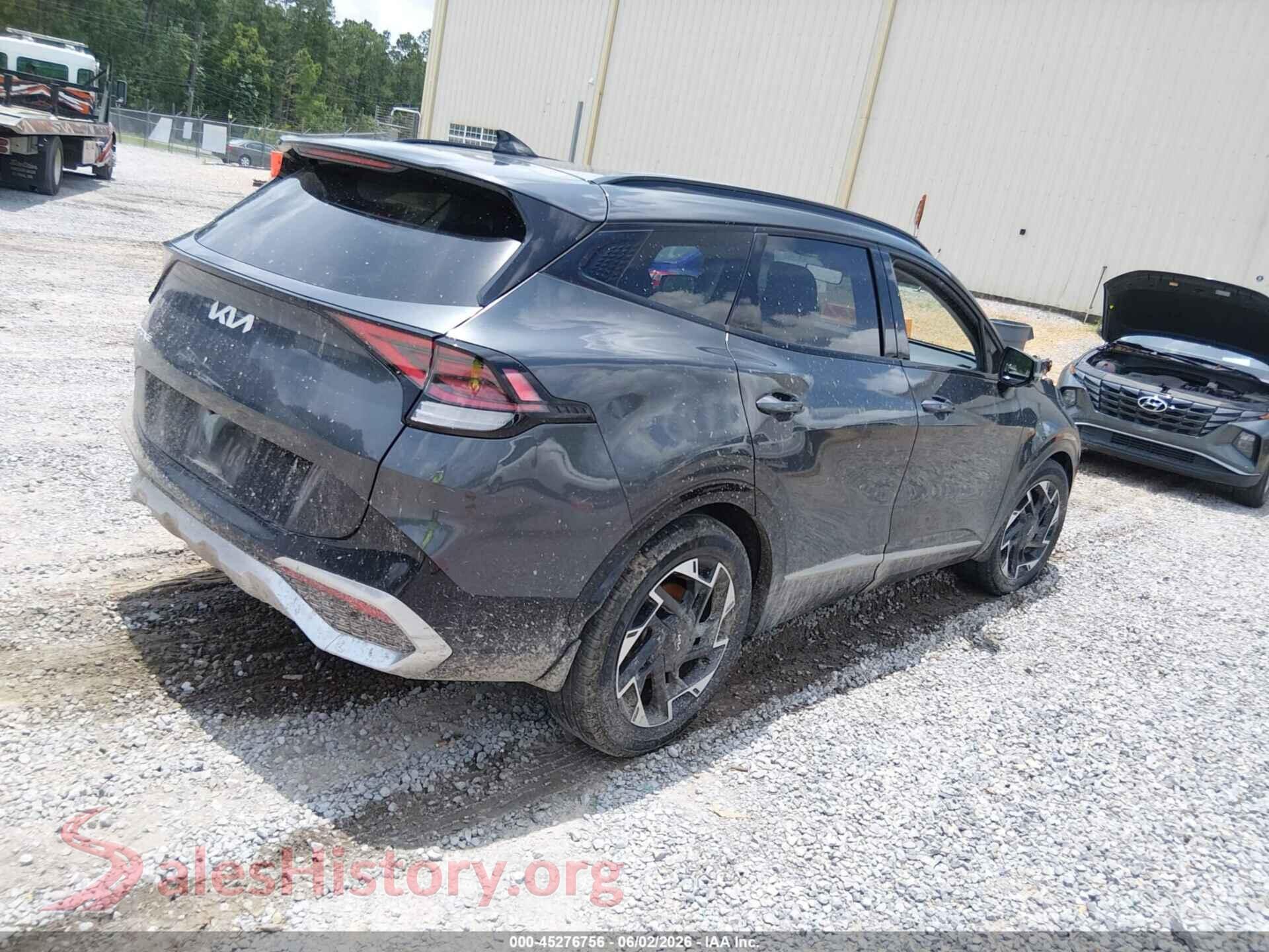 2023 KIA SPORTAGE VIN 5XYK53AFXPG055753, rear driver side