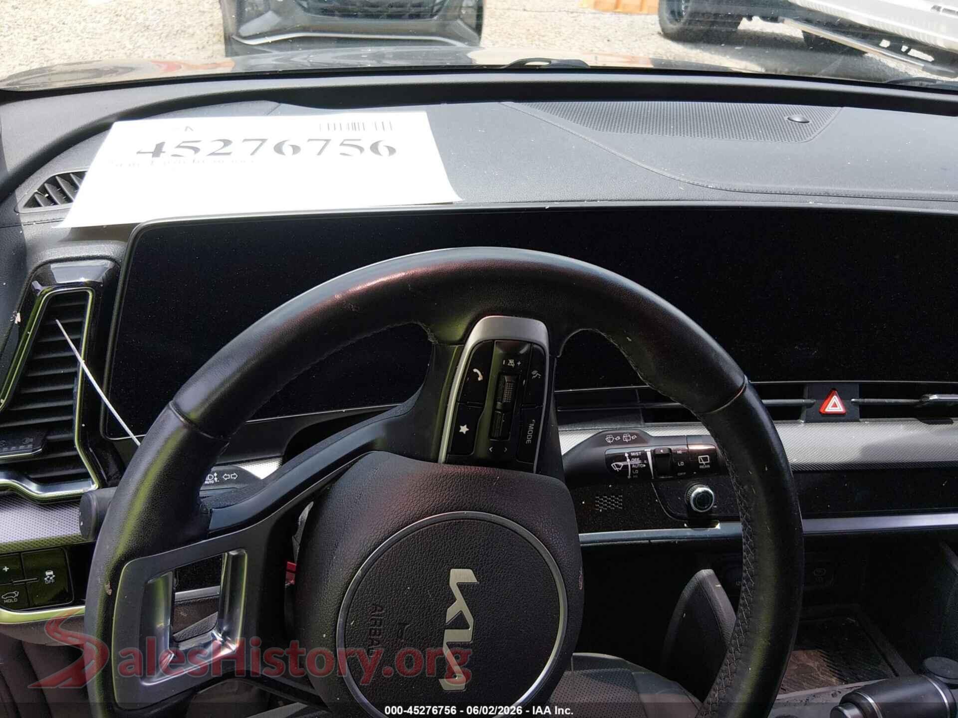 2023 KIA SPORTAGE VIN 5XYK53AFXPG055753, passenger side view