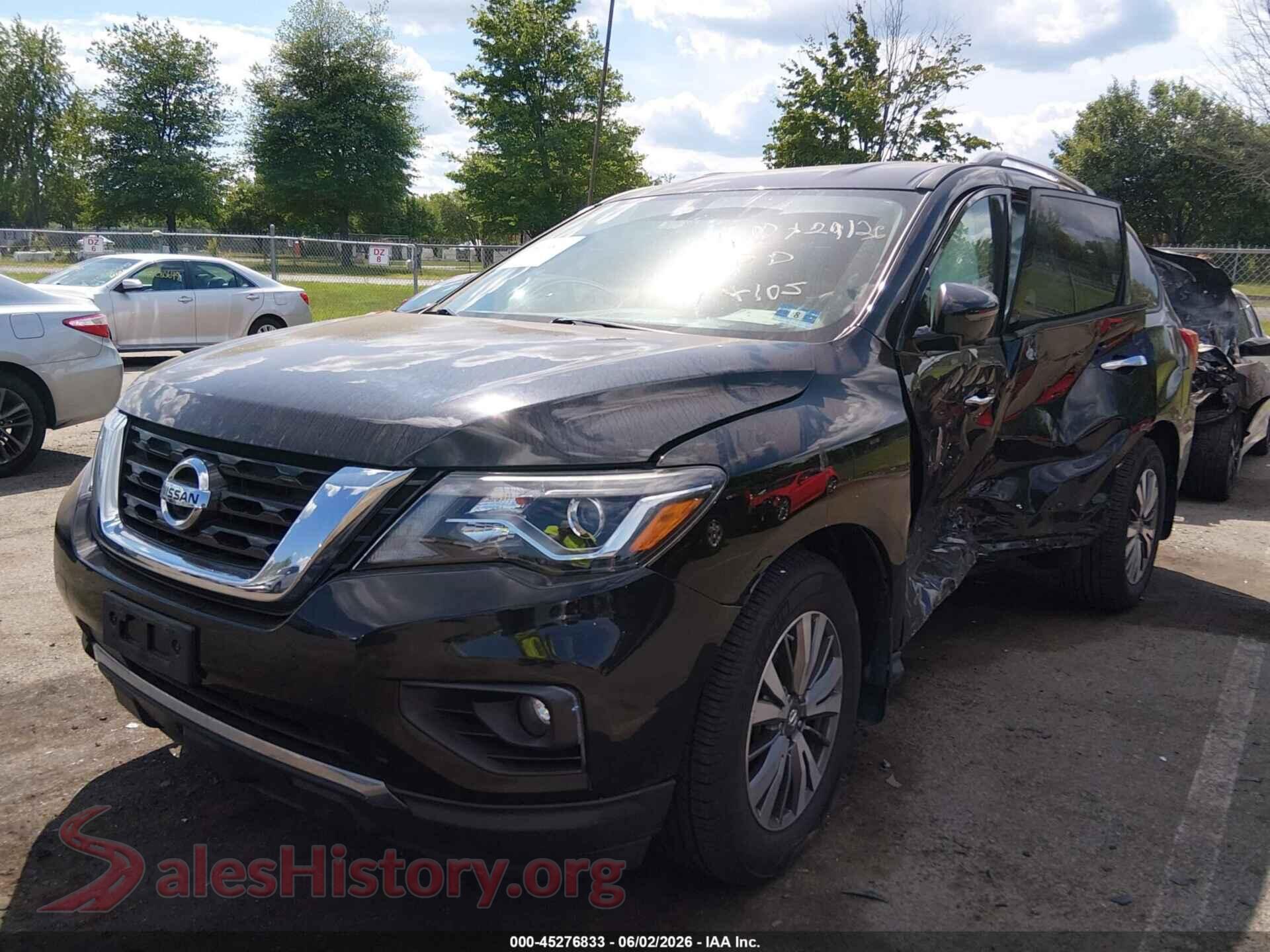2018 NISSAN PATHFINDER VIN 5N1DR2MM1JC674105, front view