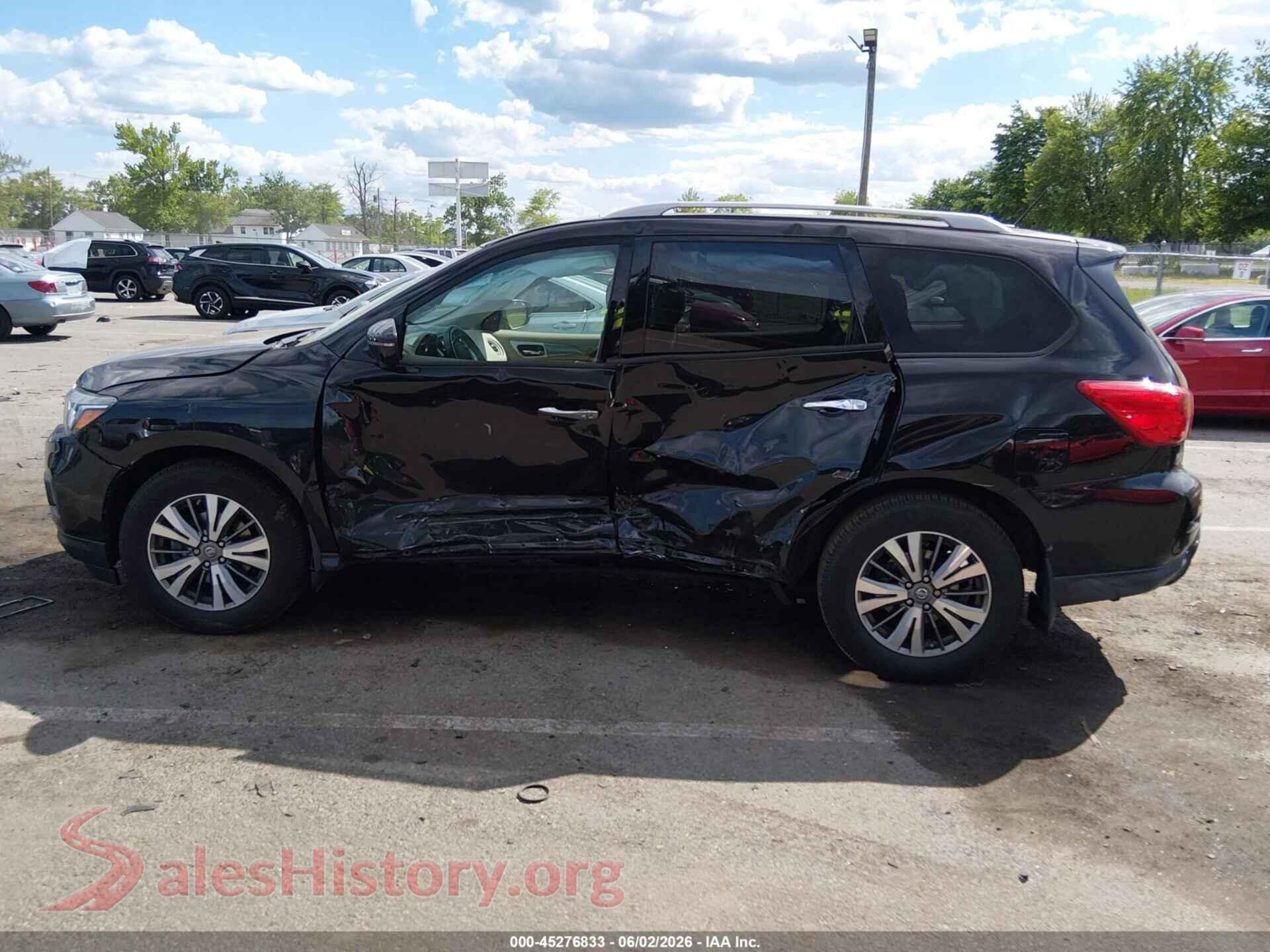 2018 NISSAN PATHFINDER VIN 5N1DR2MM1JC674105, rear passenger side