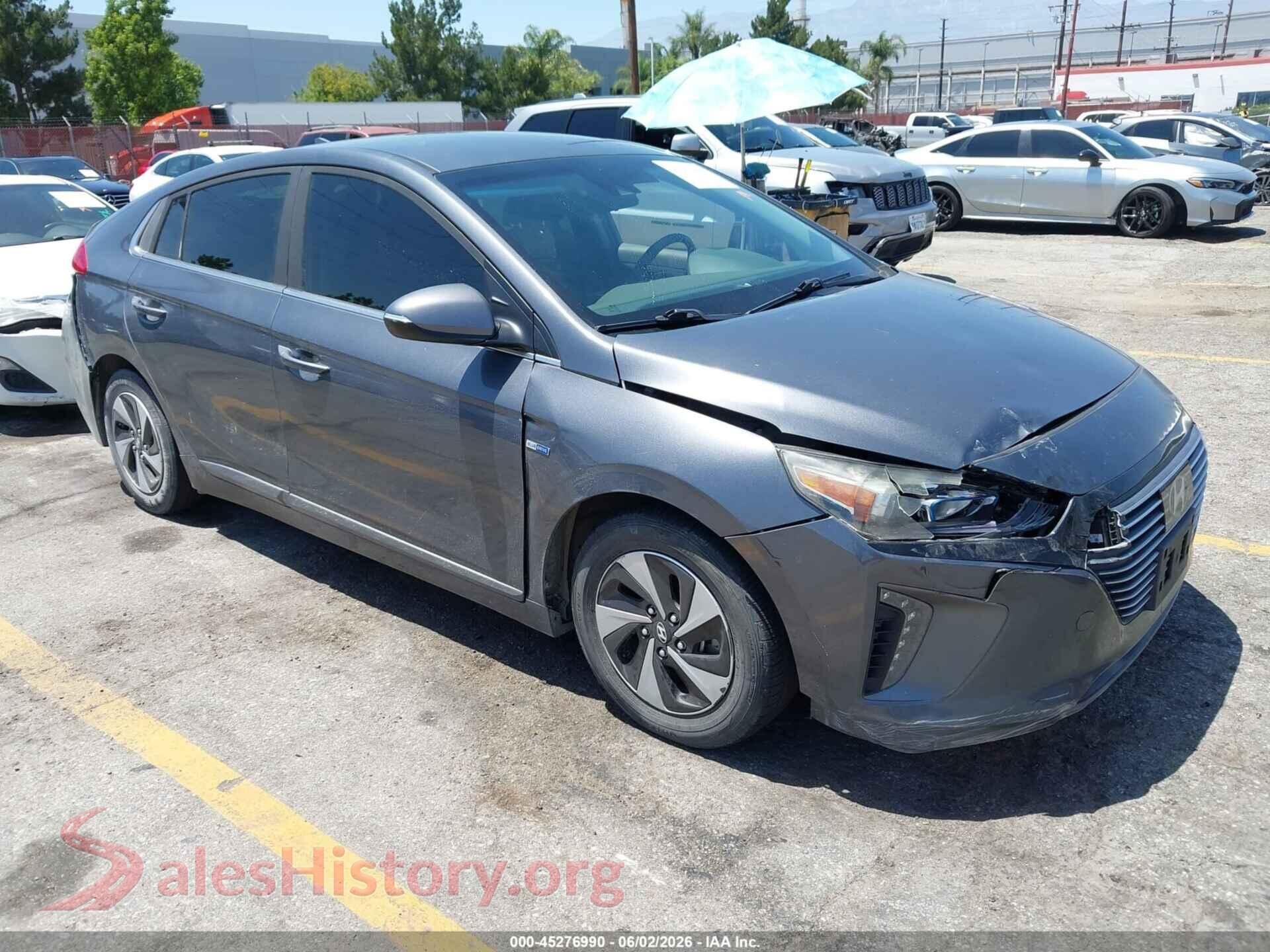 KMHC75LCXHU036726 2017 HYUNDAI IONIQ HYBRID
