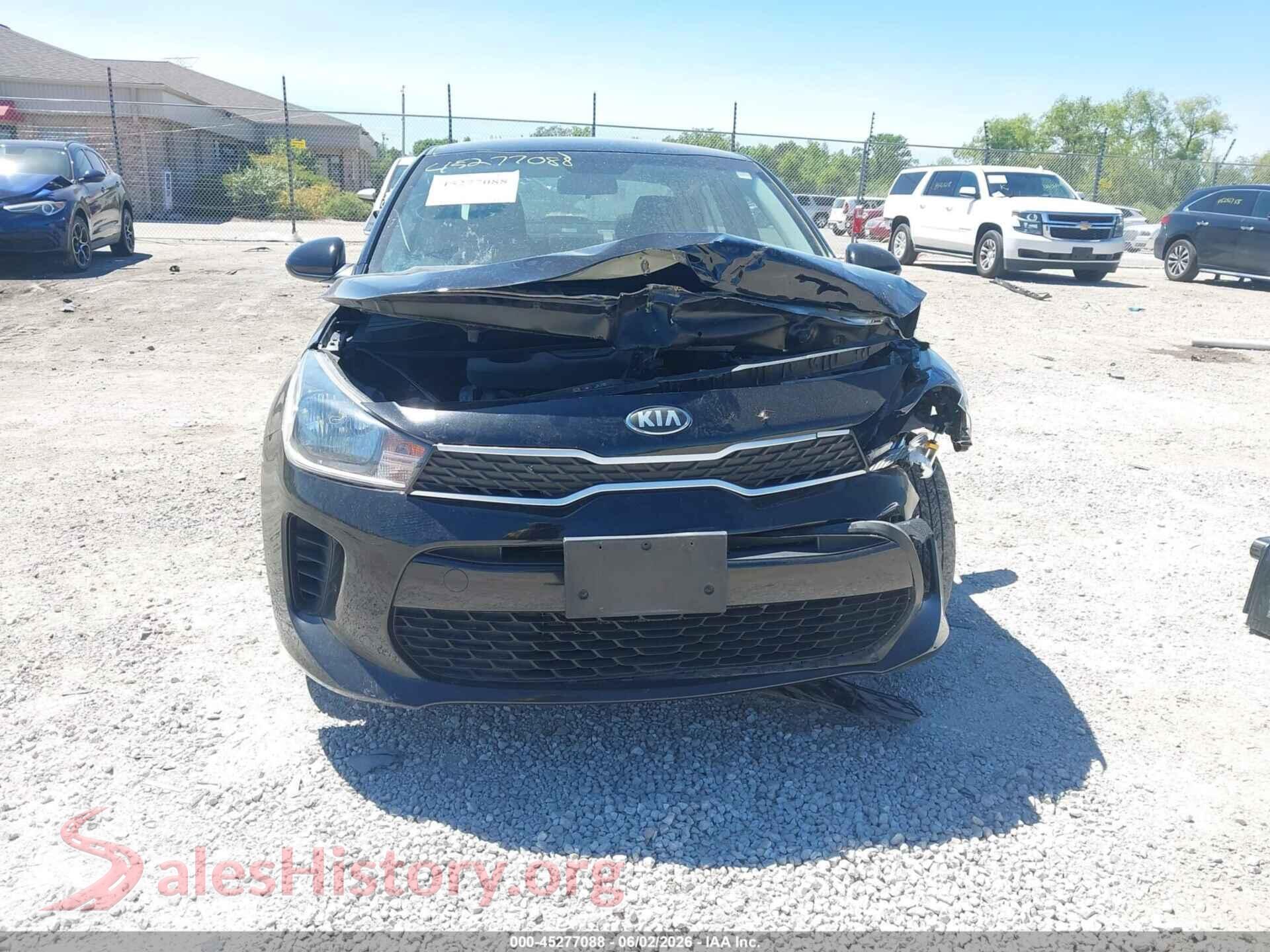 2019 KIA RIO VIN 3KPA24AB1KE205150, rear passenger side