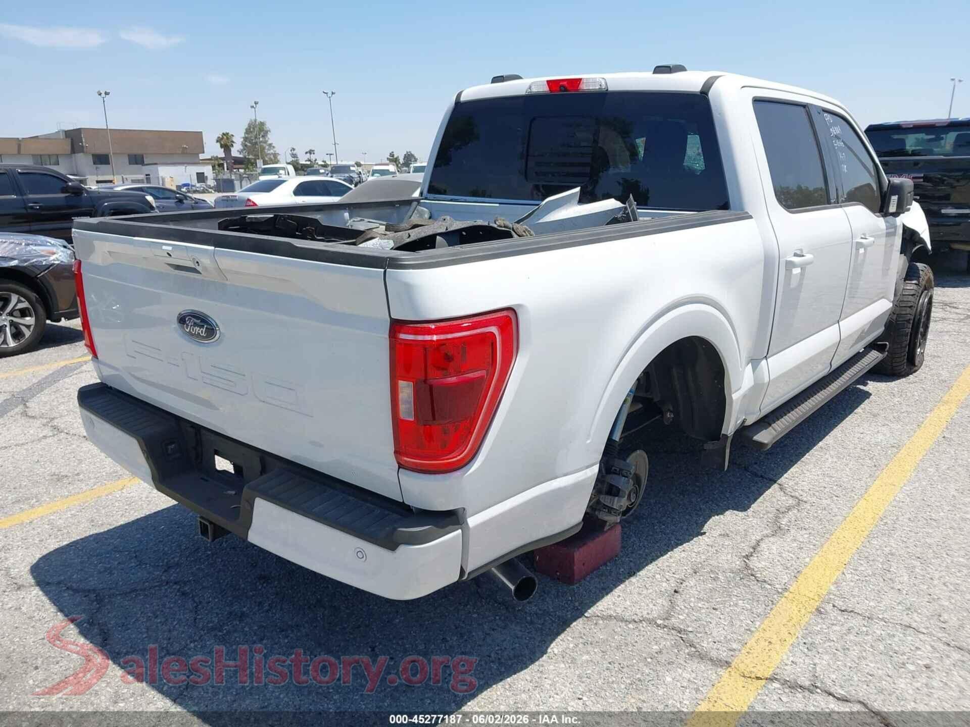 2021 FORD F-150 VIN 1FTEW1CP2MFA52705, rear driver side