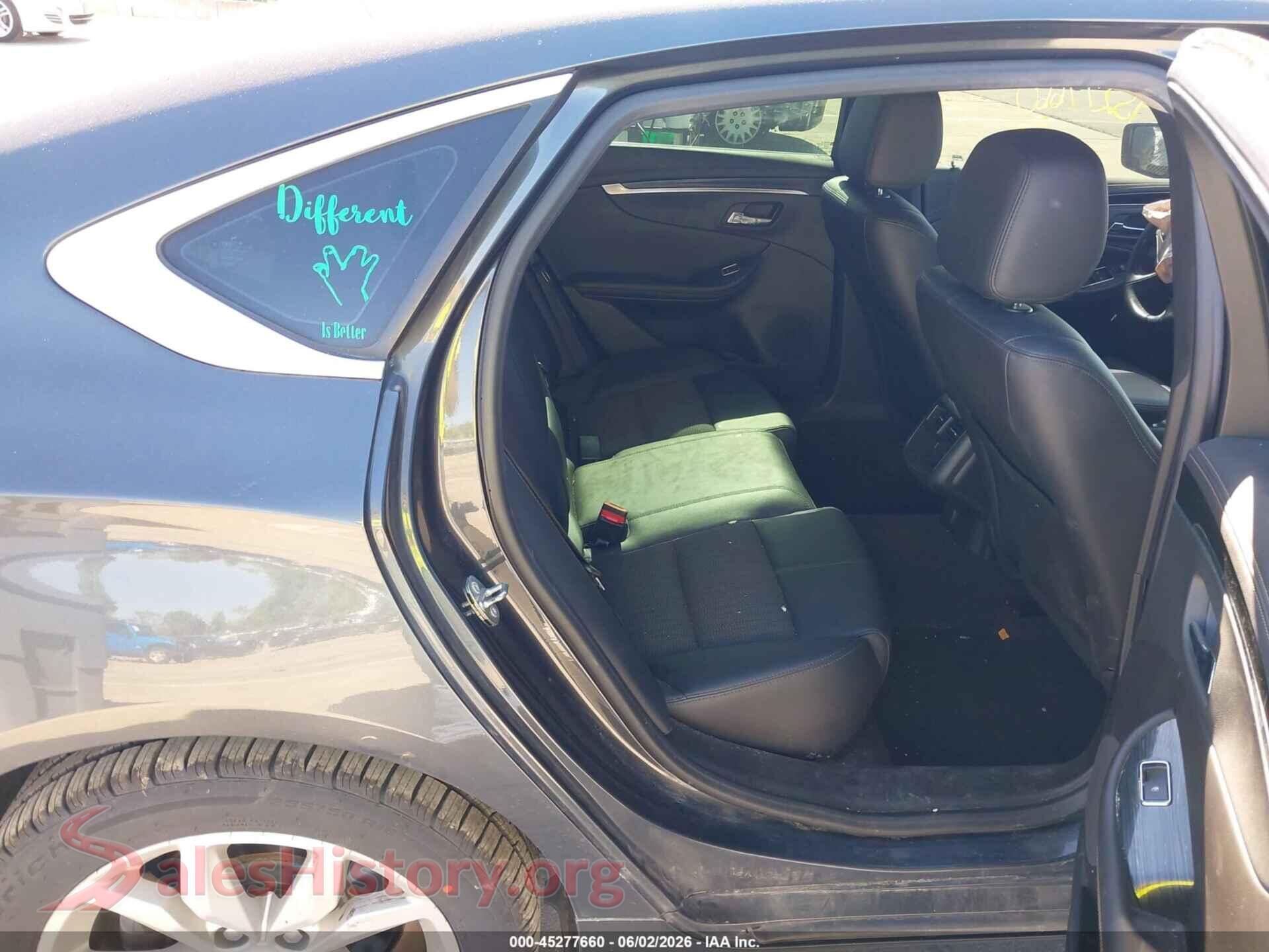 2019 CHEVROLET IMPALA VIN 2G11Z5SA4K9105588, front passenger side