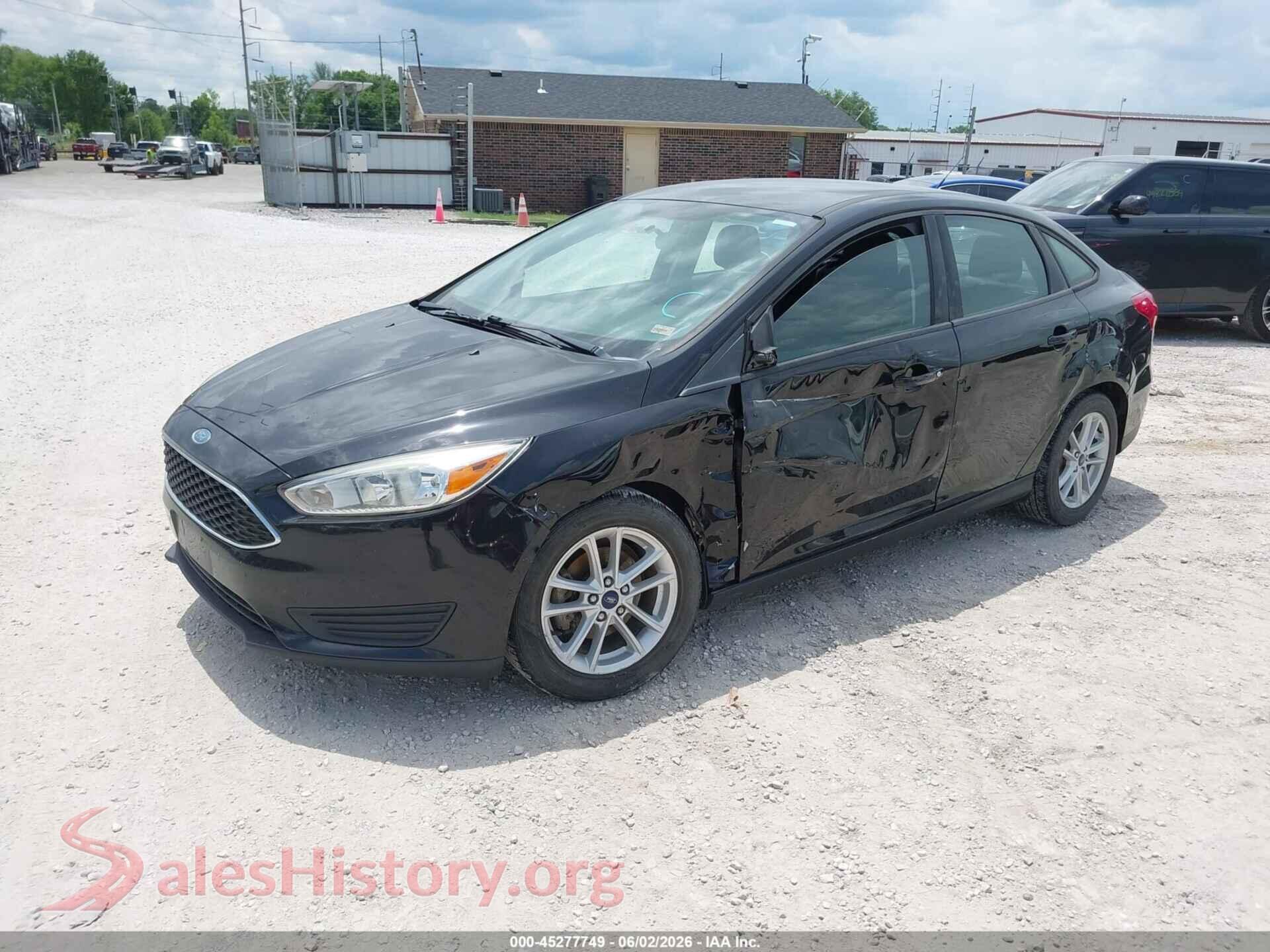 2018 FORD FOCUS VIN 1FADP3F26JL327502, front view