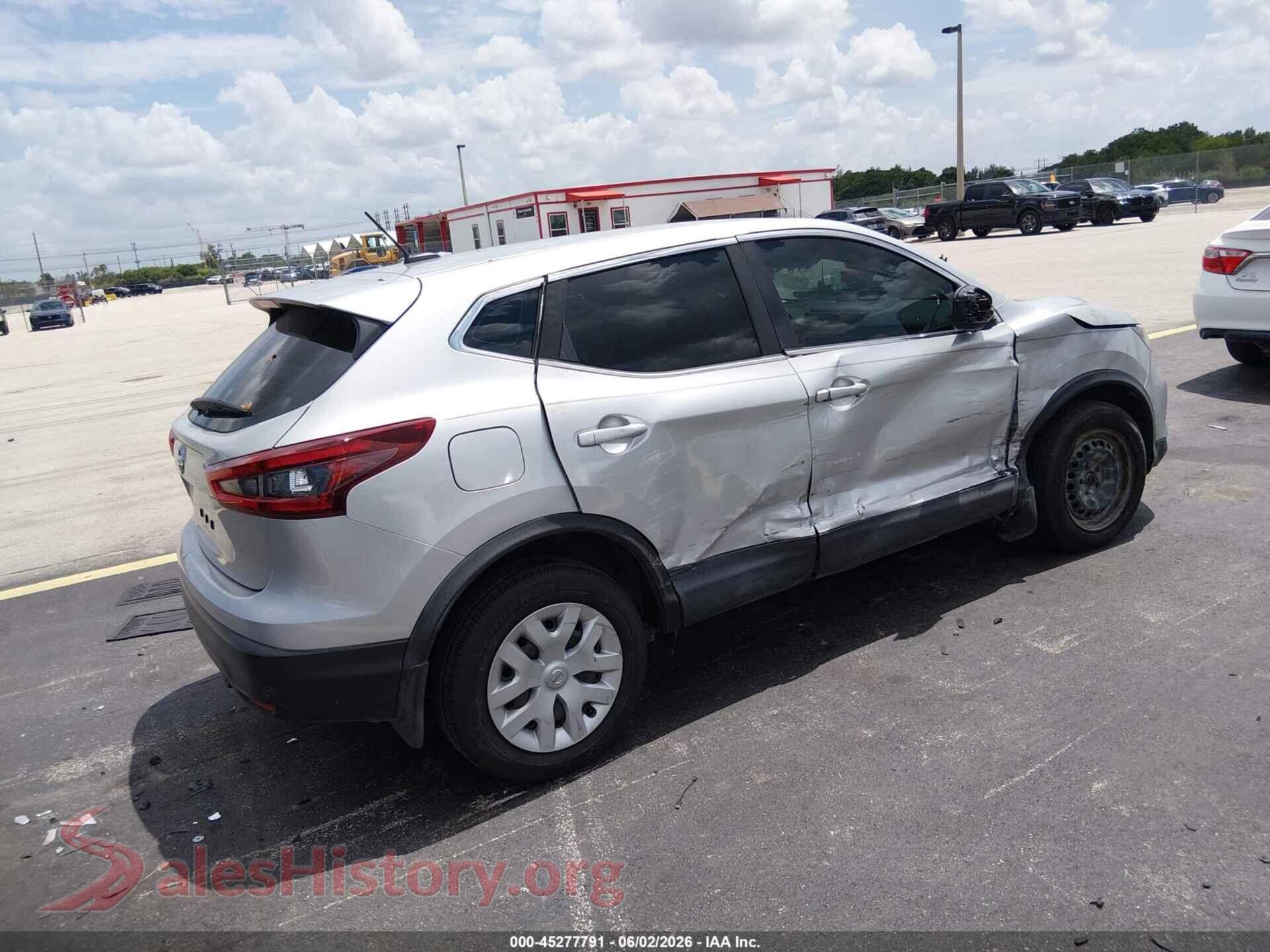 2020 NISSAN ROGUE SPORT VIN JN1BJ1CV3LW255331, rear driver side