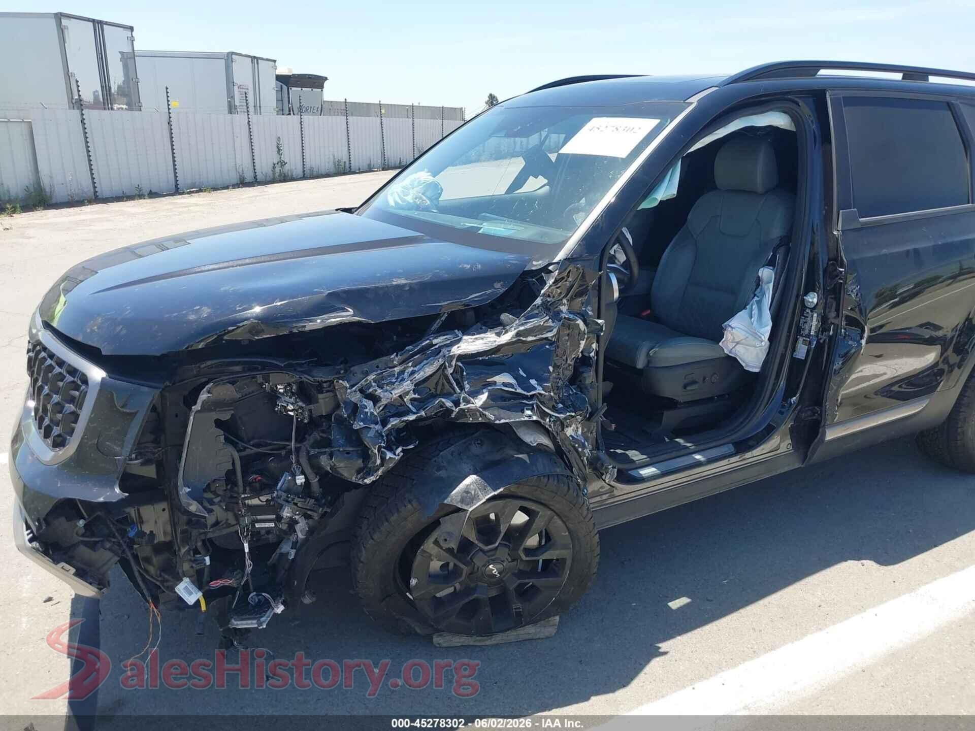 2023 KIA TELLURIDE VIN 5XYP5DGC6PG391408, rear passenger side
