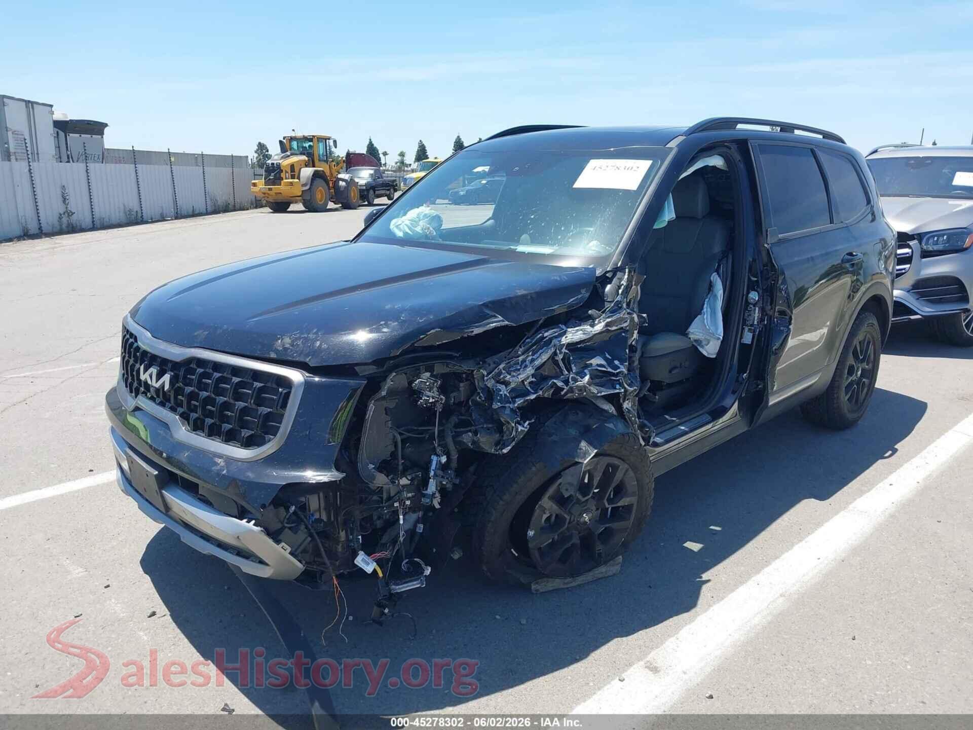 2023 KIA TELLURIDE VIN 5XYP5DGC6PG391408, front view