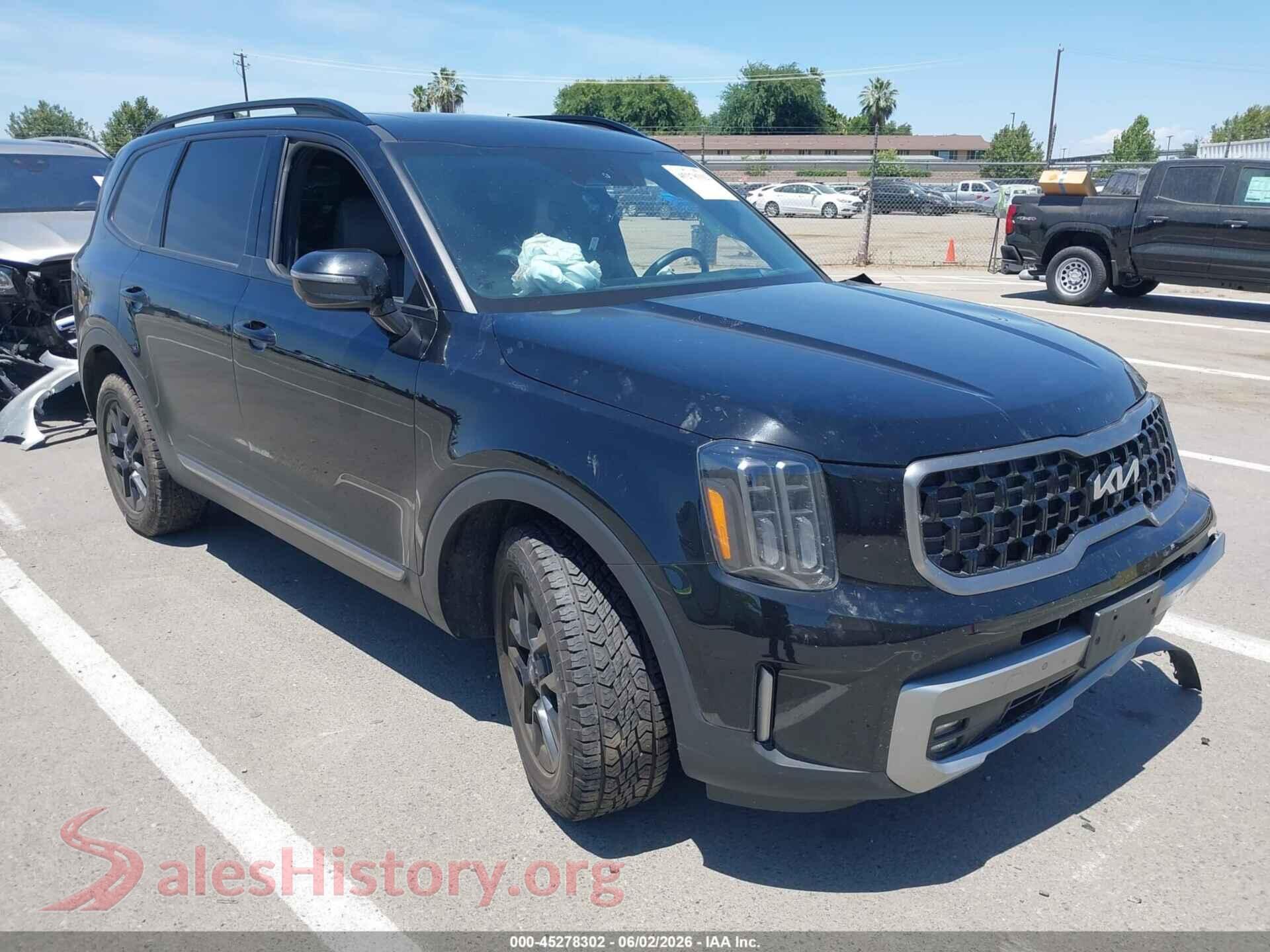 2023 KIA TELLURIDE VIN 5XYP5DGC6PG391408, auction photo