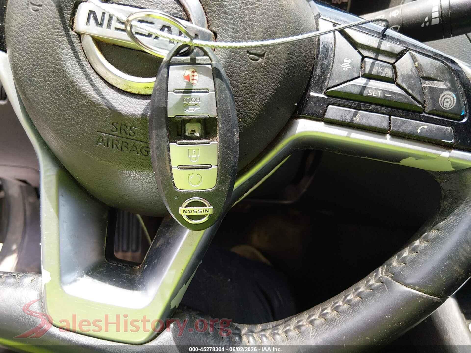 2019 NISSAN ALTIMA VIN 1N4BL4DV7KC206565, odometer mileage