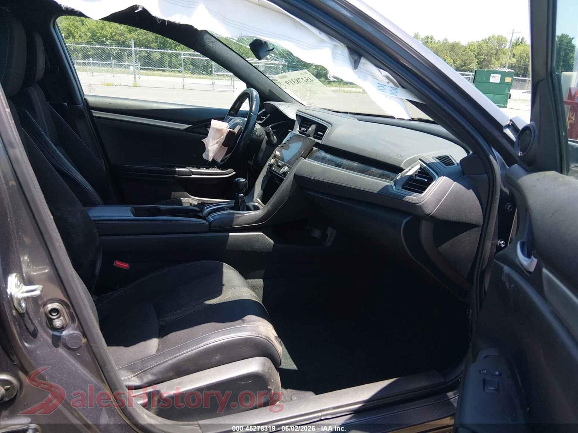2019 HONDA CIVIC VIN 19XFC2E81KE005861, rear view