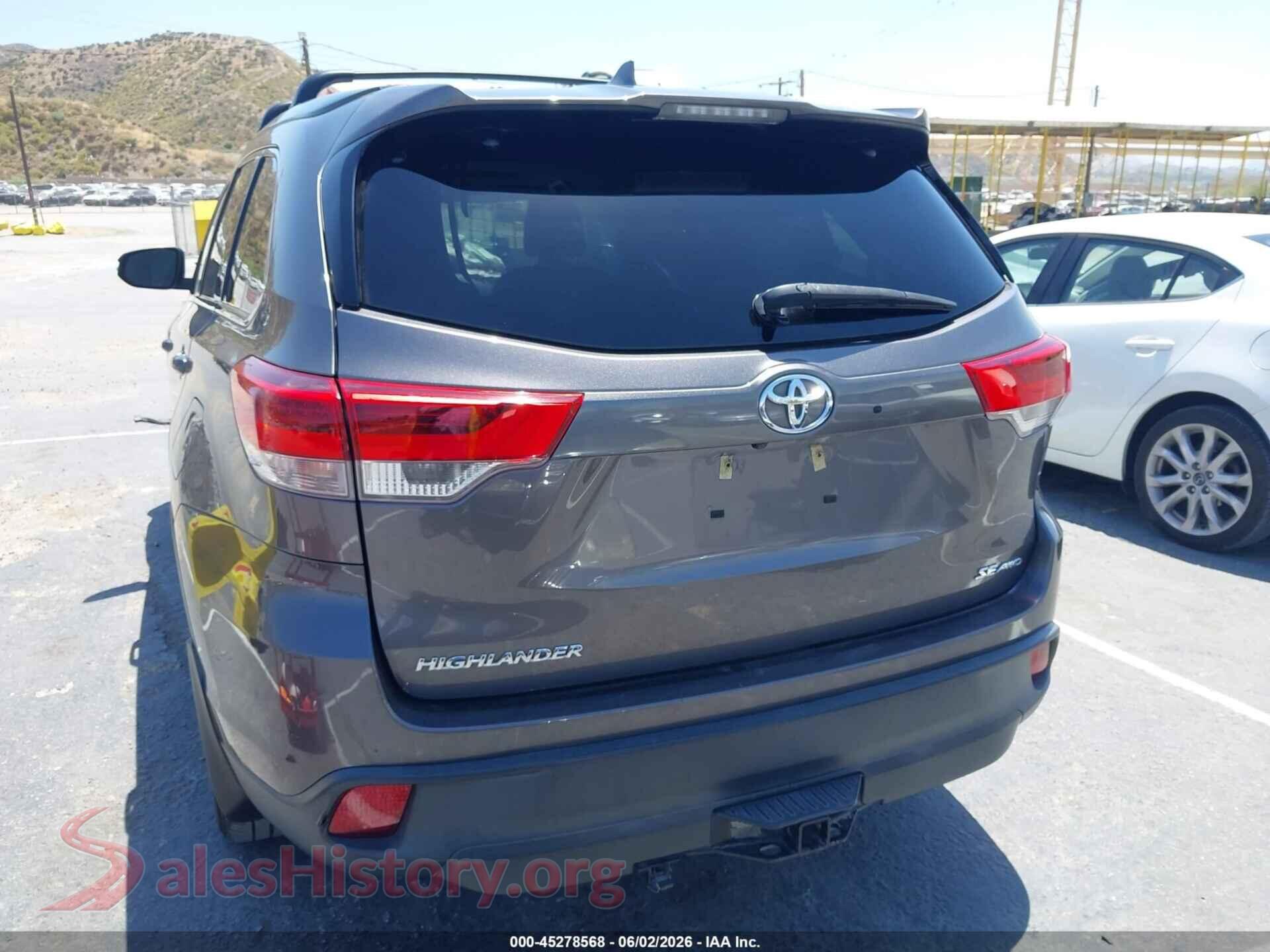 2018 TOYOTA HIGHLANDER VIN 5TDJZRFH5JS550157, auction photo 16