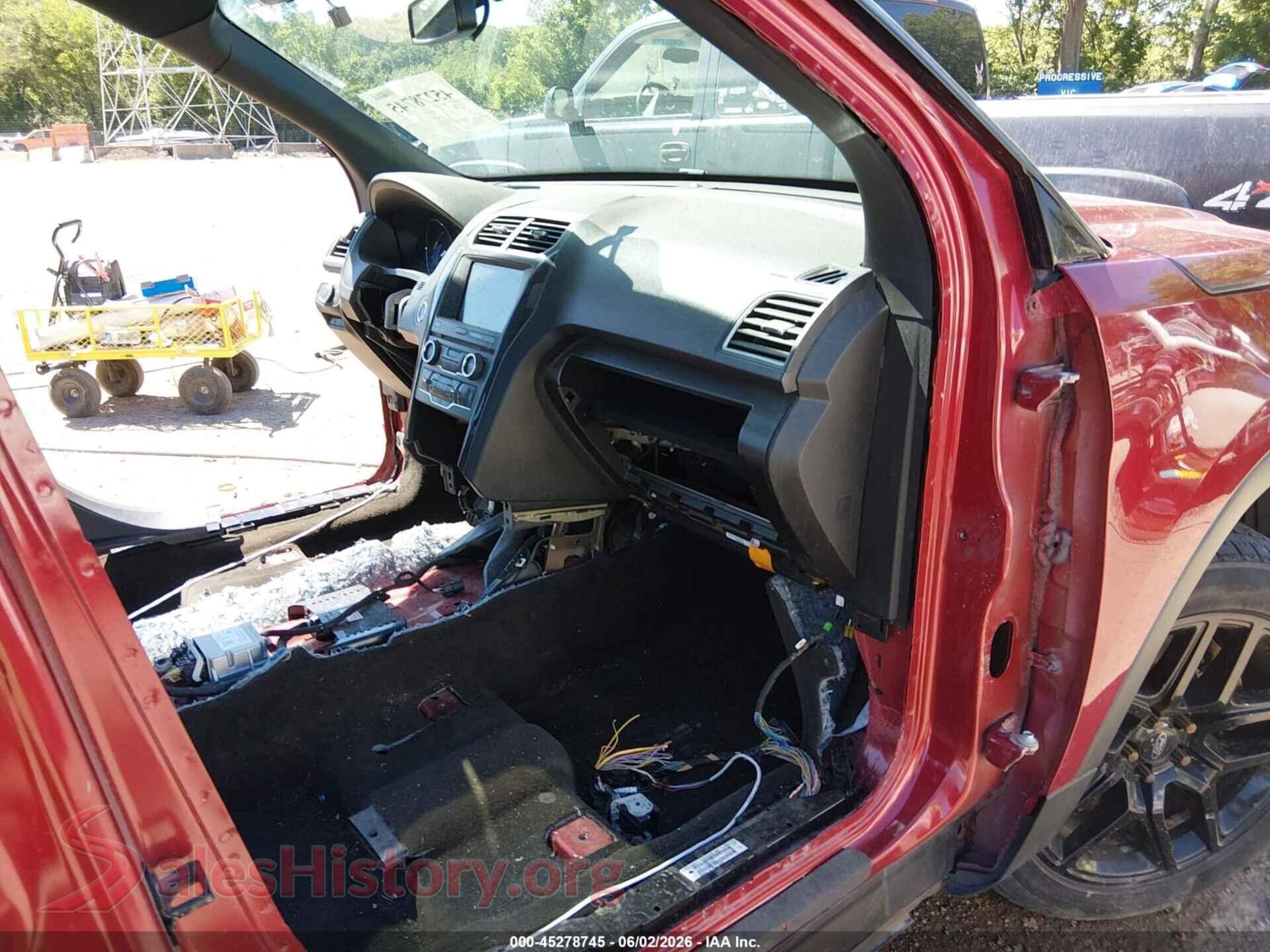 2017 FORD EXPLORER VIN 1FM5K8D8XHGC58684, rear view