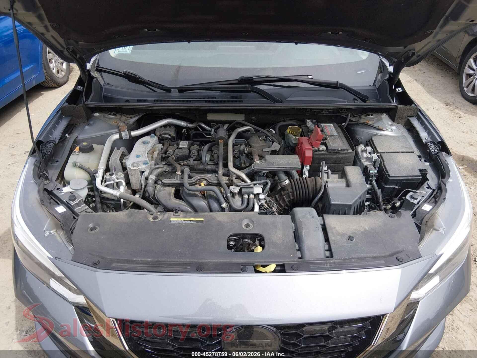 2022 NISSAN SENTRA VIN 3N1AB8DV8NY213622, interior dashboard