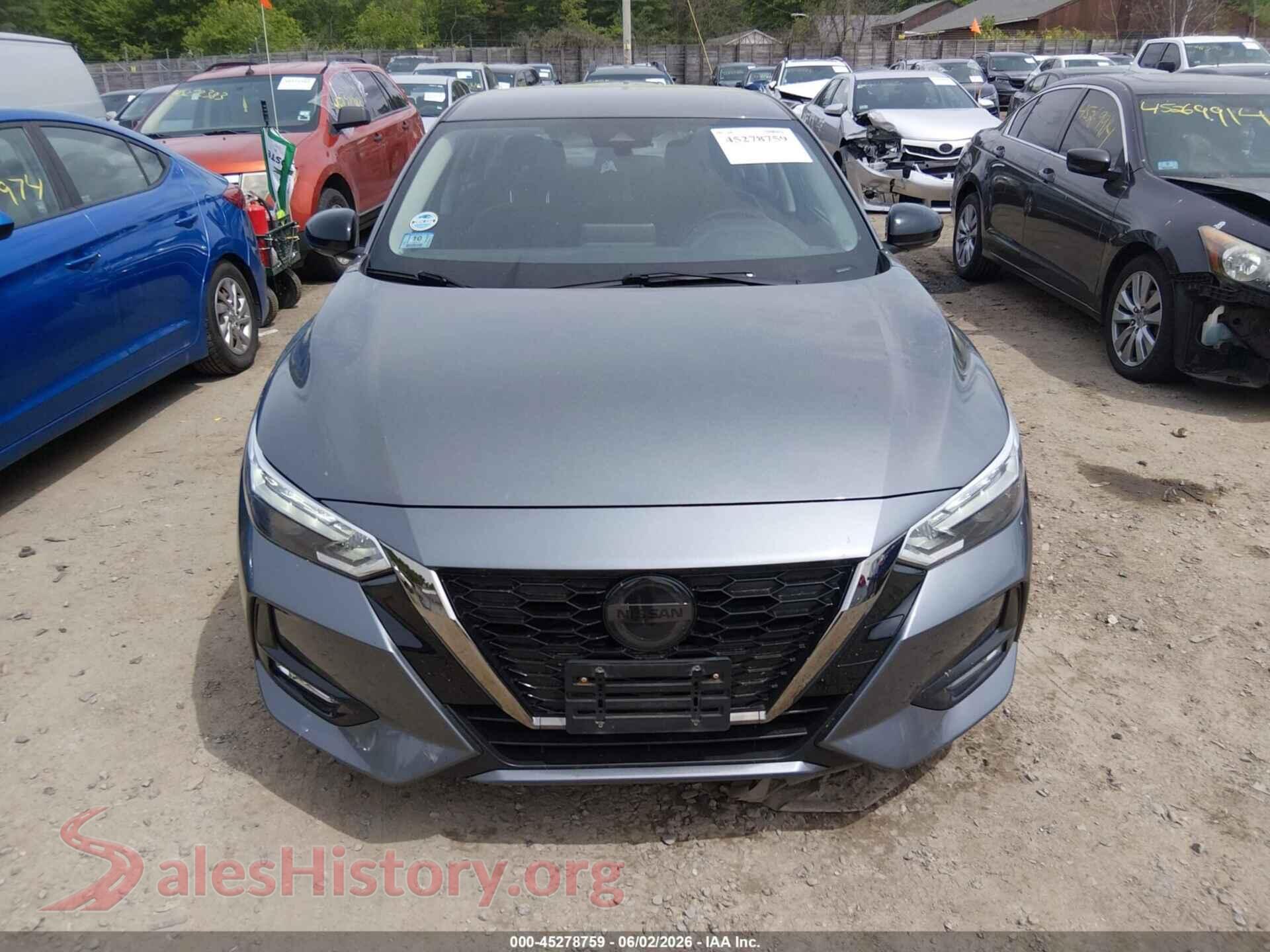 2022 NISSAN SENTRA VIN 3N1AB8DV8NY213622, rear passenger side