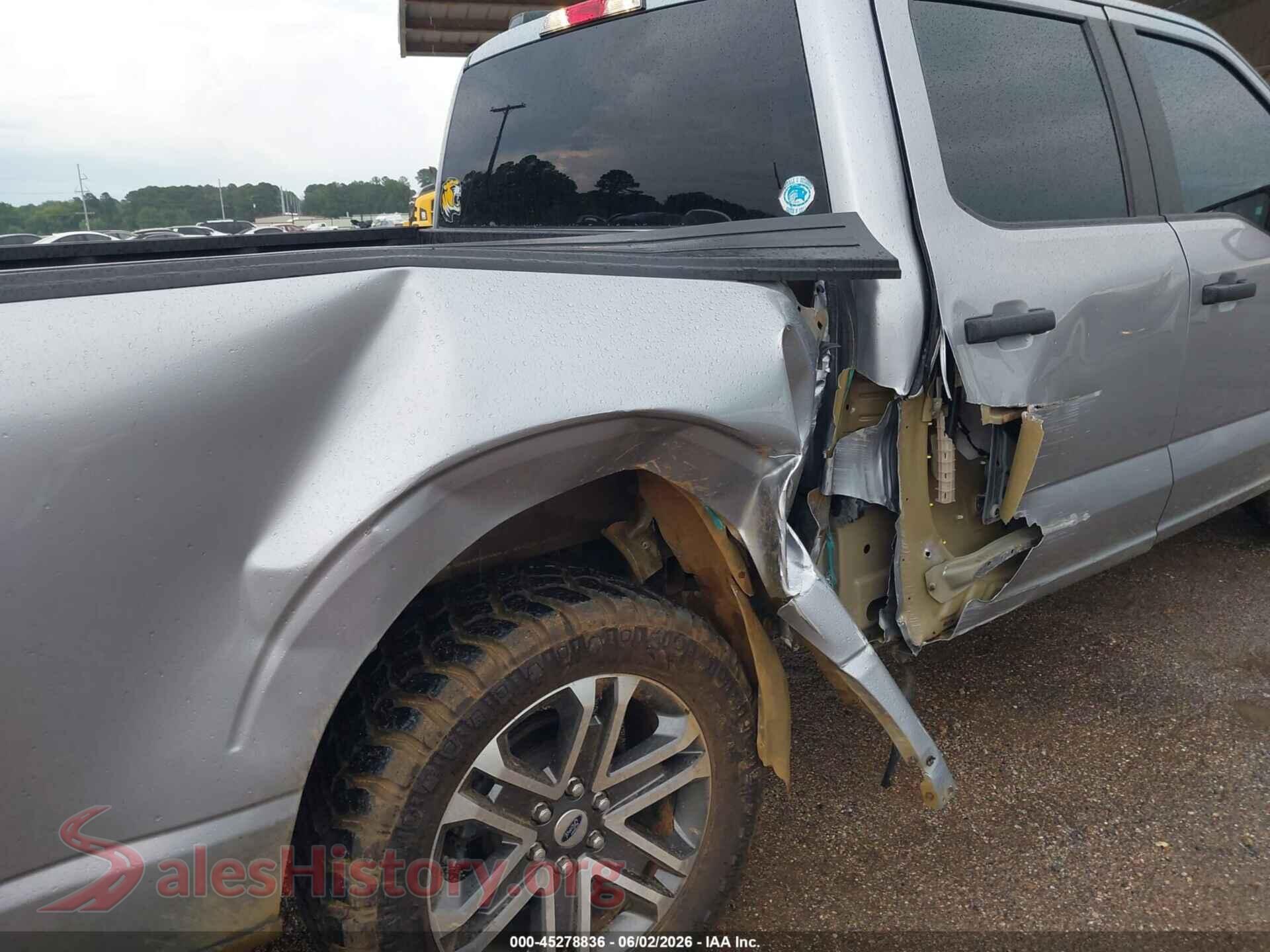 2021 FORD F-150 VIN 1FTEW1CP8MKD15979, rear passenger side