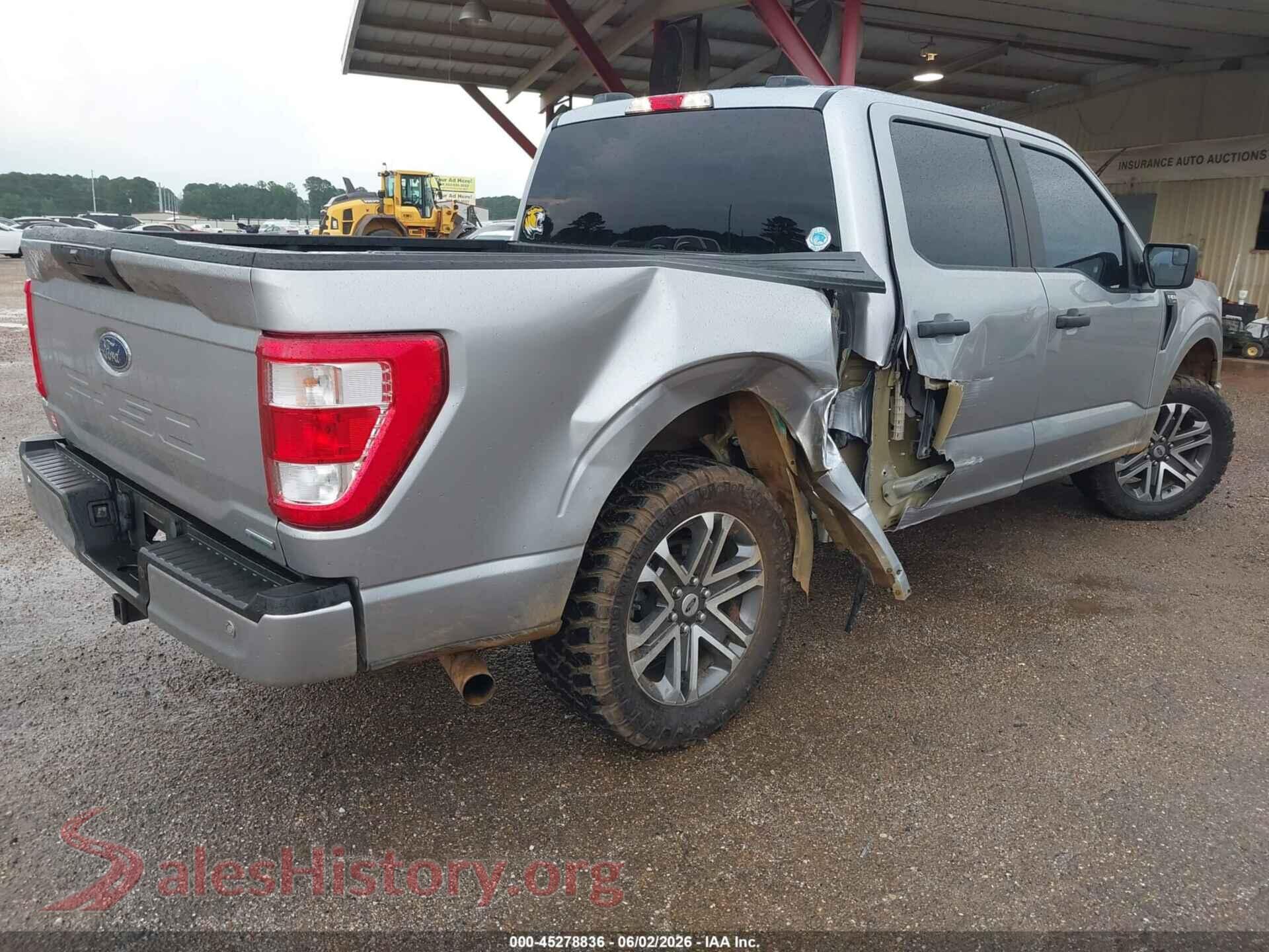 2021 FORD F-150 VIN 1FTEW1CP8MKD15979, rear driver side