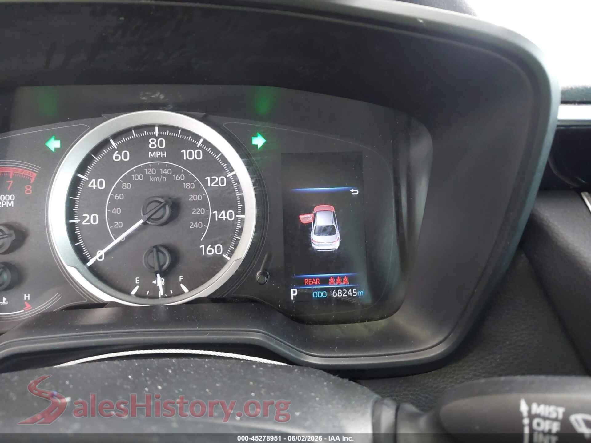 2022 TOYOTA COROLLA VIN JTDEPMAE2NJ214282, passenger side view