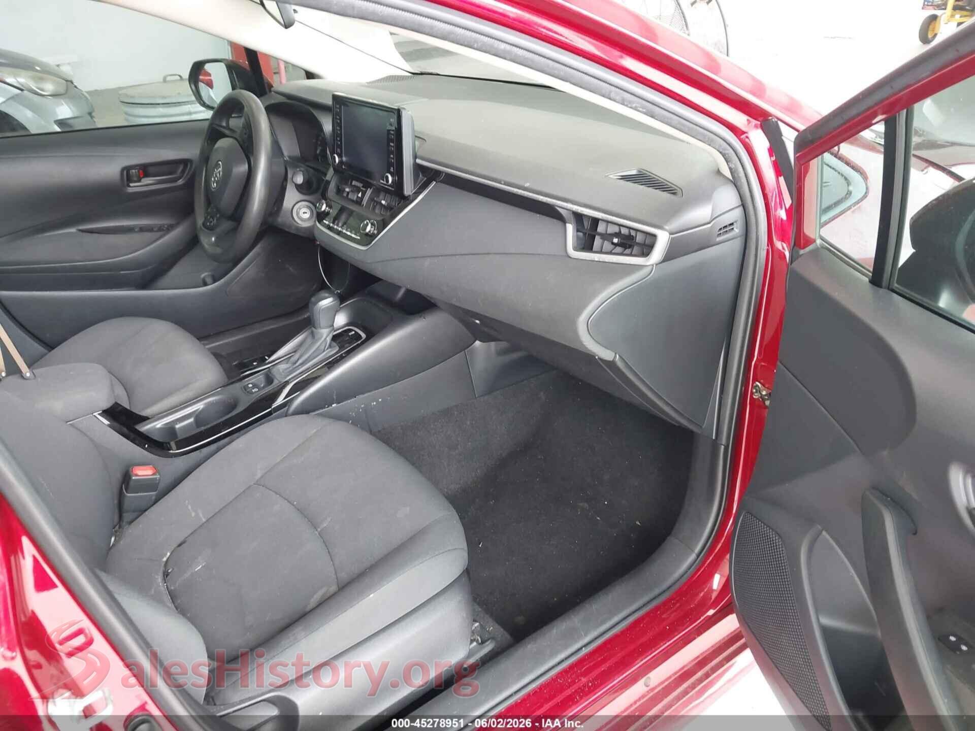 2022 TOYOTA COROLLA VIN JTDEPMAE2NJ214282, rear view