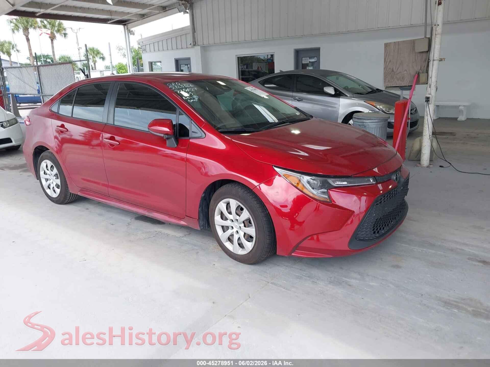 JTDEPMAE2NJ214282 2022 TOYOTA COROLLA
