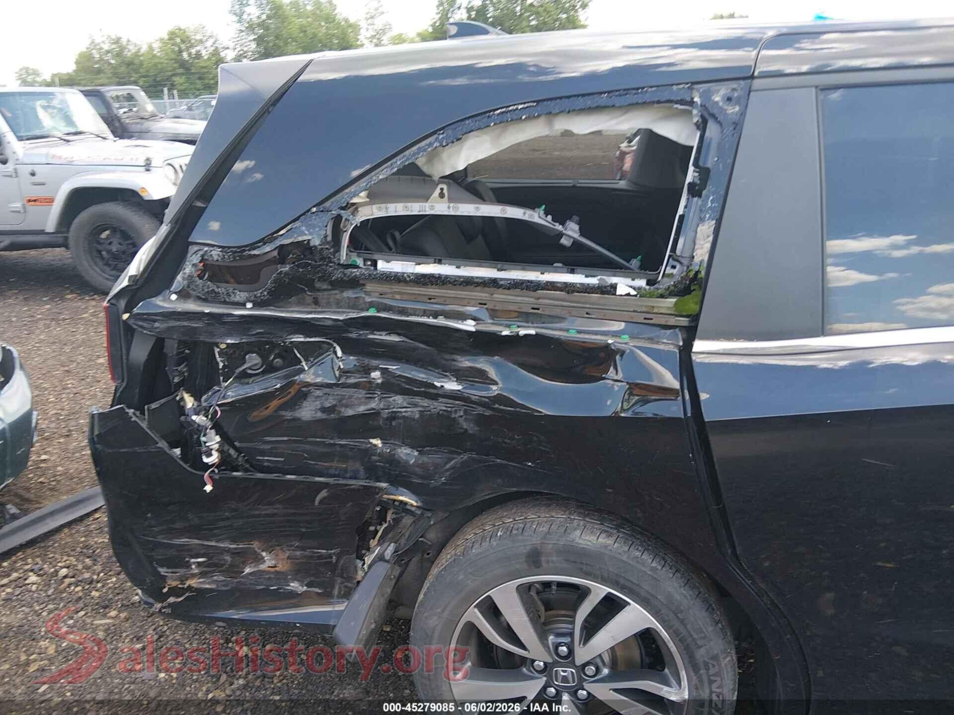 2024 HONDA ODYSSEY VIN 5FNRL6H84RB034582, rear passenger side