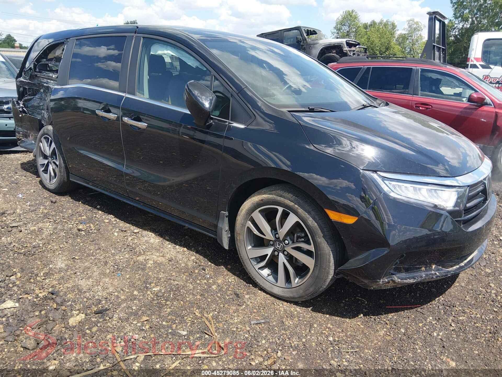 2024 HONDA ODYSSEY VIN 5FNRL6H84RB034582, auction photo
