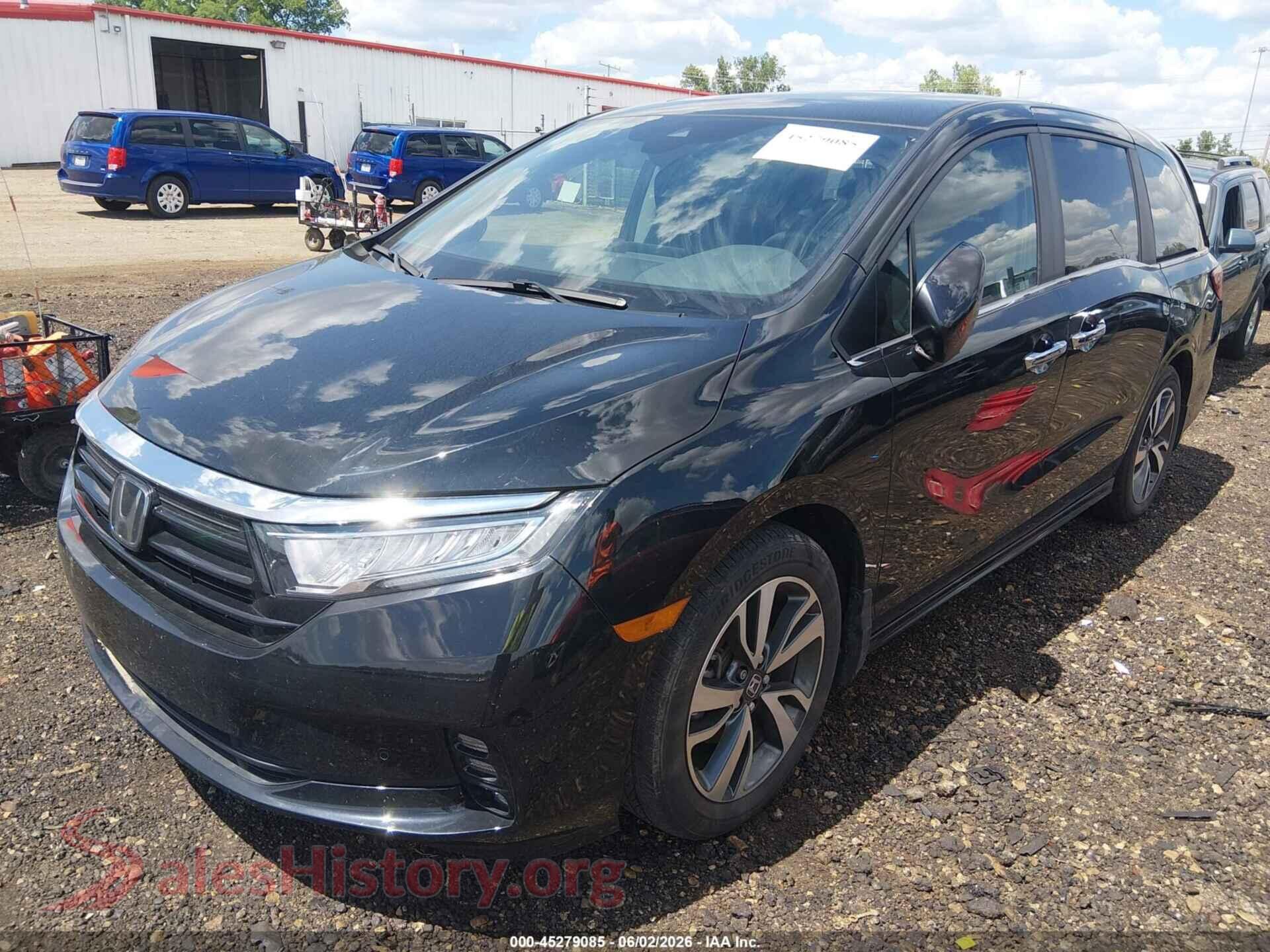 2024 HONDA ODYSSEY VIN 5FNRL6H84RB034582, front view