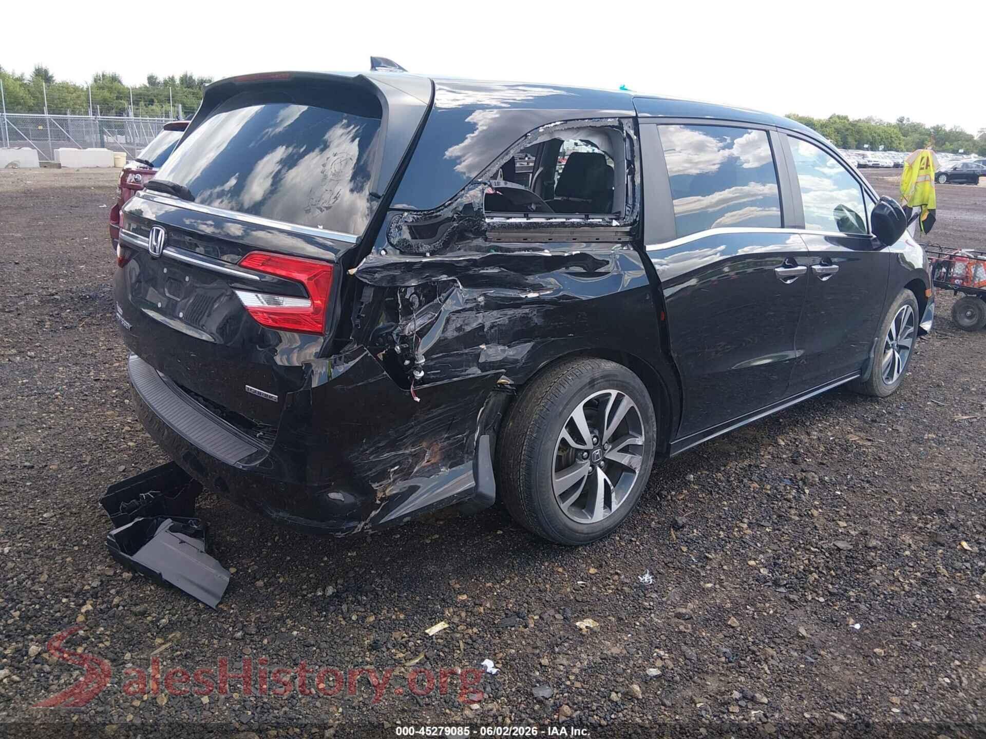 2024 HONDA ODYSSEY VIN 5FNRL6H84RB034582, rear driver side