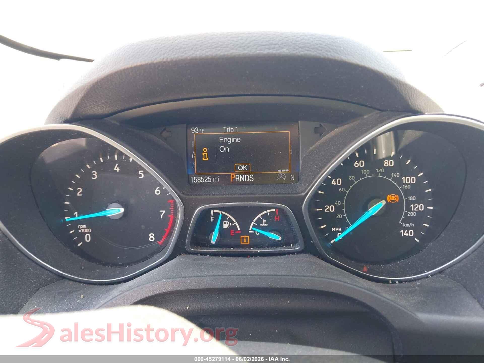 2017 FORD ESCAPE VIN 1FMCU9J95HUE66266, passenger side view