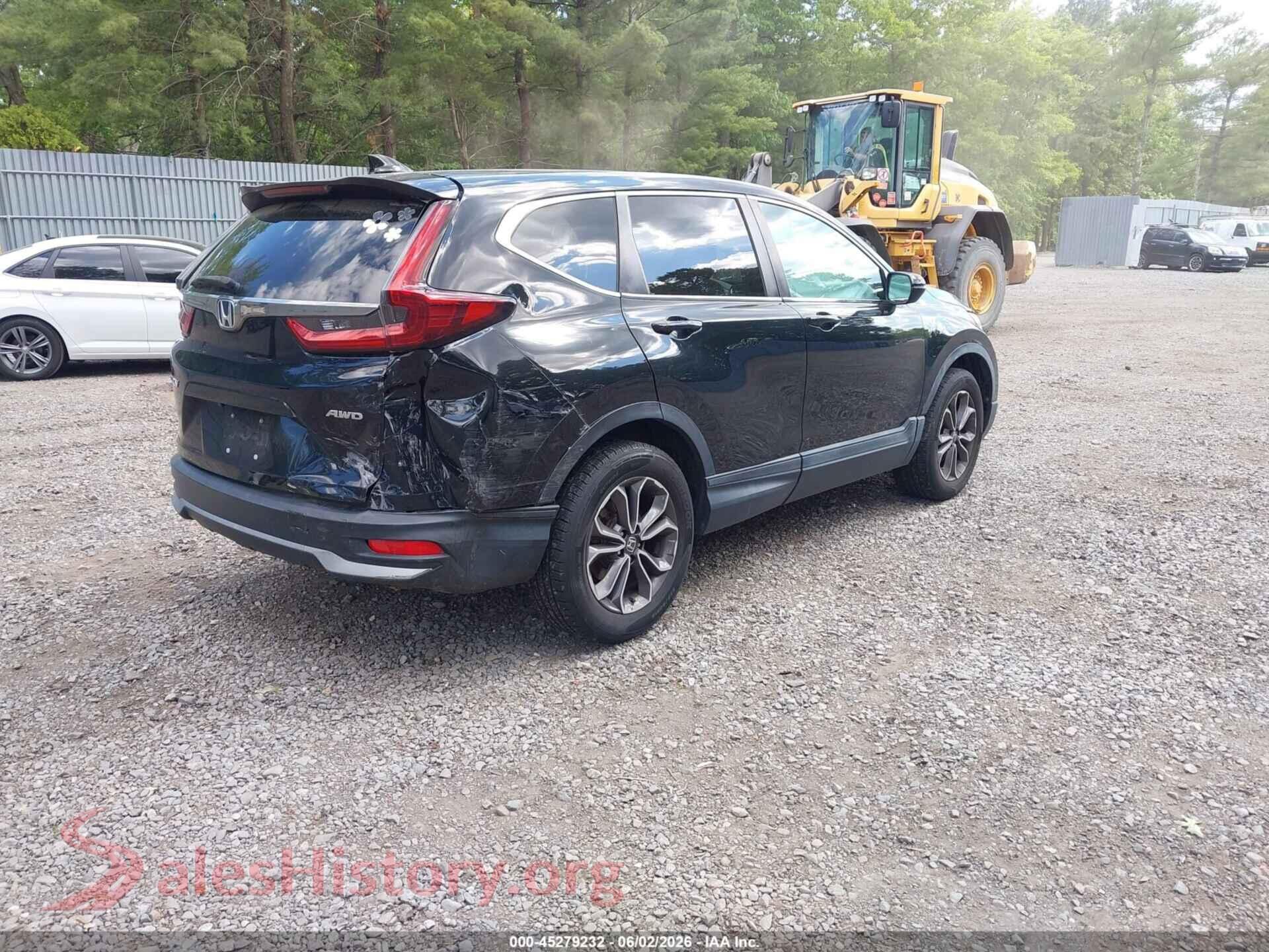 2020 HONDA CR-V VIN 2HKRW2H59LH615980, rear driver side