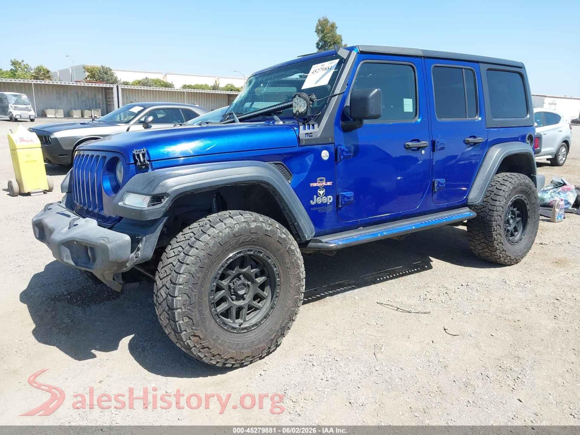 2020 JEEP WRANGLER UNLIMITED VIN 1C4HJXDN9LW269646, front view