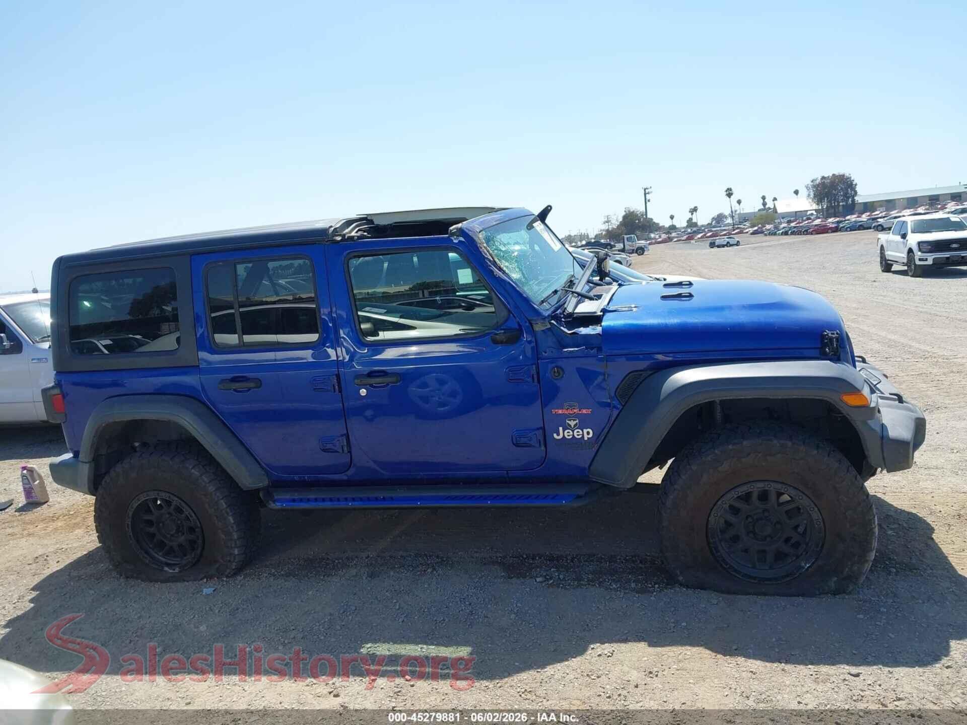 2020 JEEP WRANGLER UNLIMITED VIN 1C4HJXDN9LW269646, auction photo 13