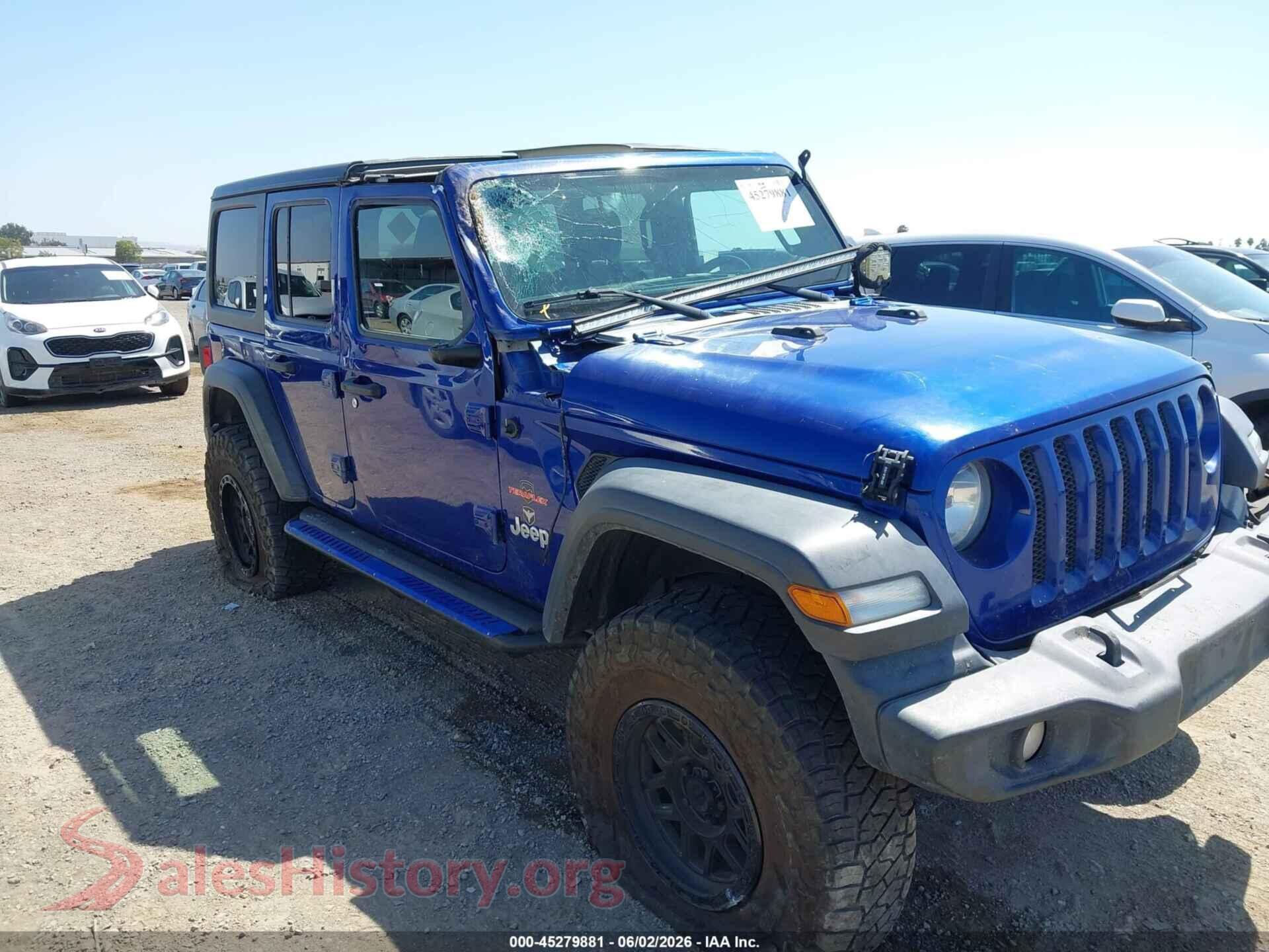 2020 JEEP WRANGLER UNLIMITED VIN 1C4HJXDN9LW269646, rear passenger side