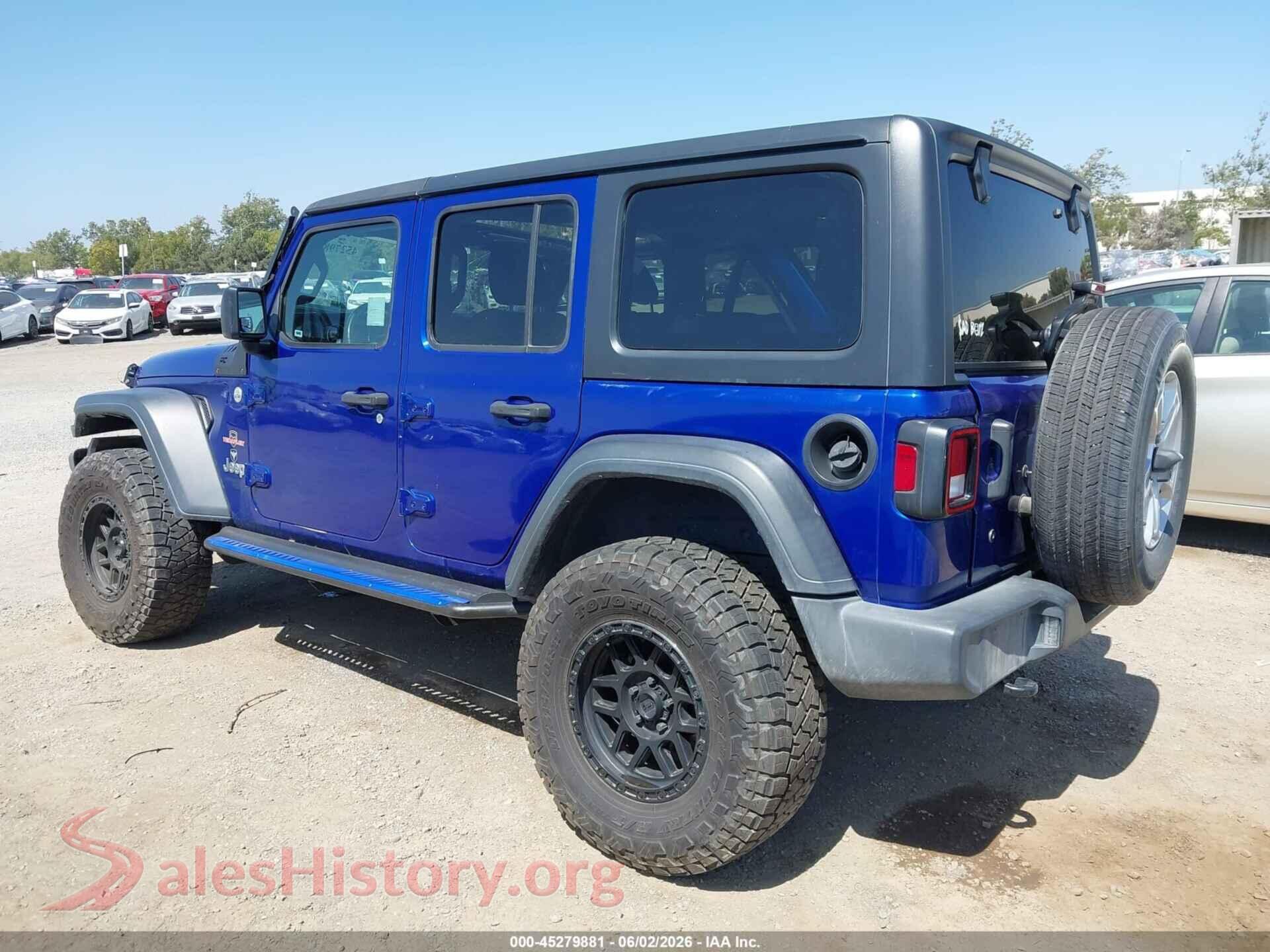 2020 JEEP WRANGLER UNLIMITED VIN 1C4HJXDN9LW269646, driver side view