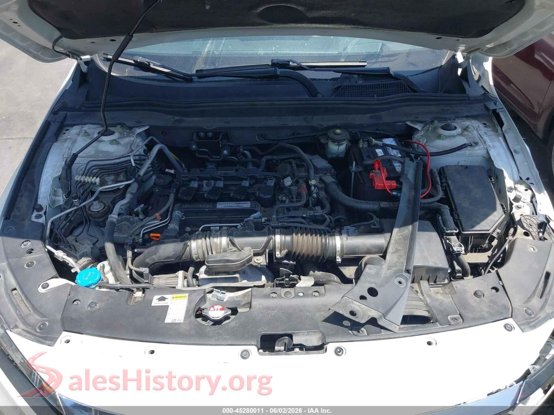 2018 HONDA ACCORD VIN 1HGCV1F9XJA053912, interior dashboard