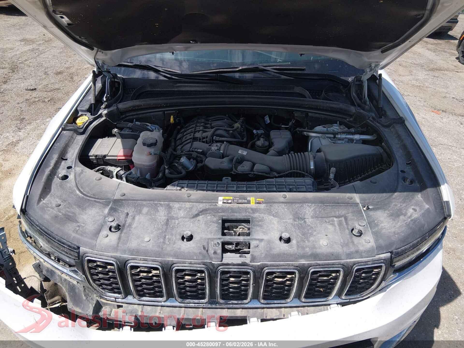 2023 JEEP GRAND CHEROKEE L VIN 1C4RJKAG4P8815180, interior dashboard