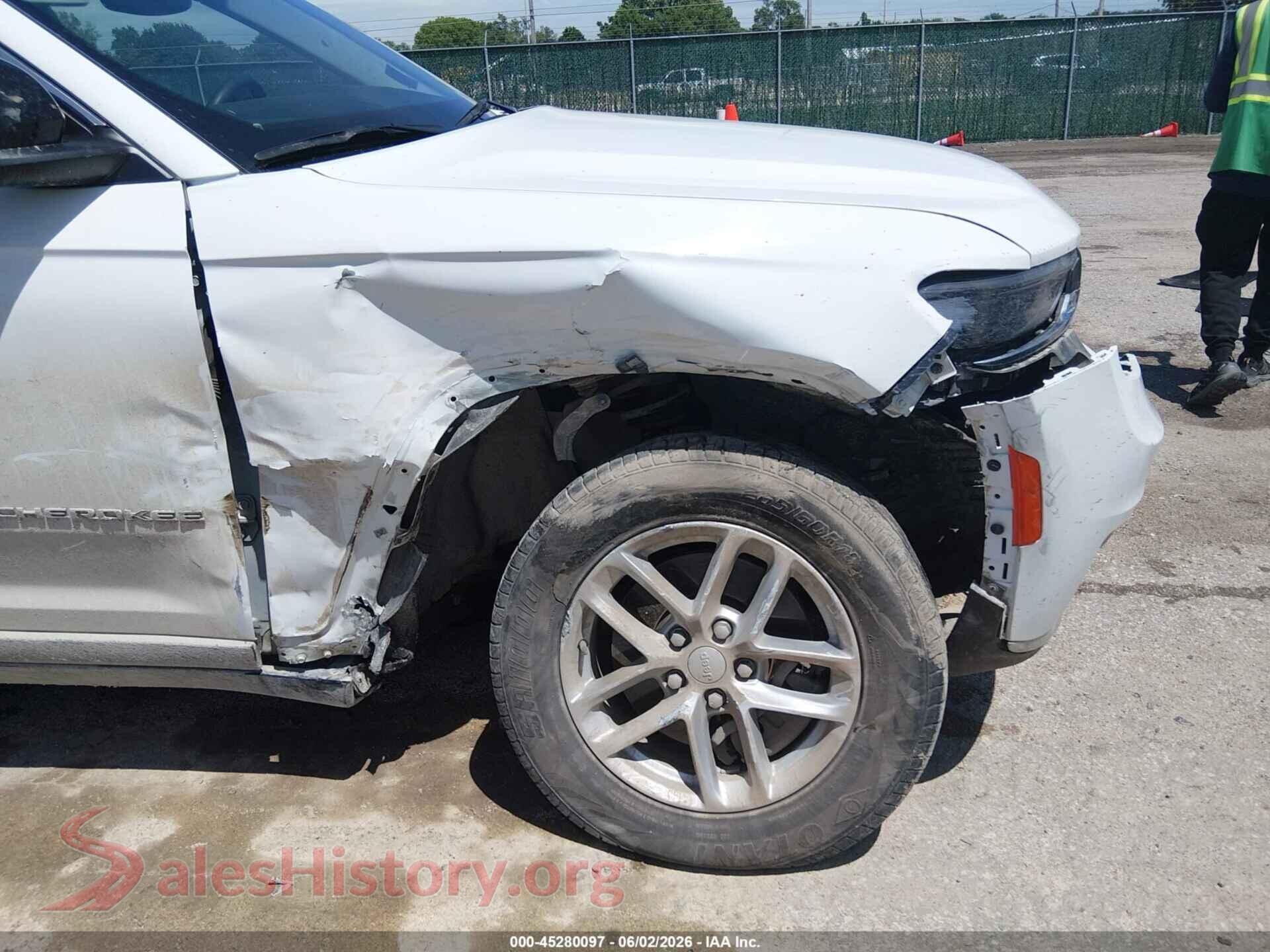 2023 JEEP GRAND CHEROKEE L VIN 1C4RJKAG4P8815180, rear passenger side