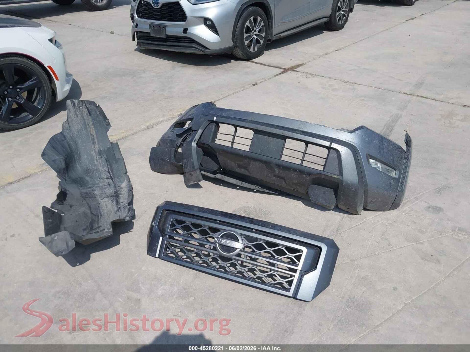 2022 NISSAN FRONTIER VIN 1N6ED1EJ2NN689533, damage close-up