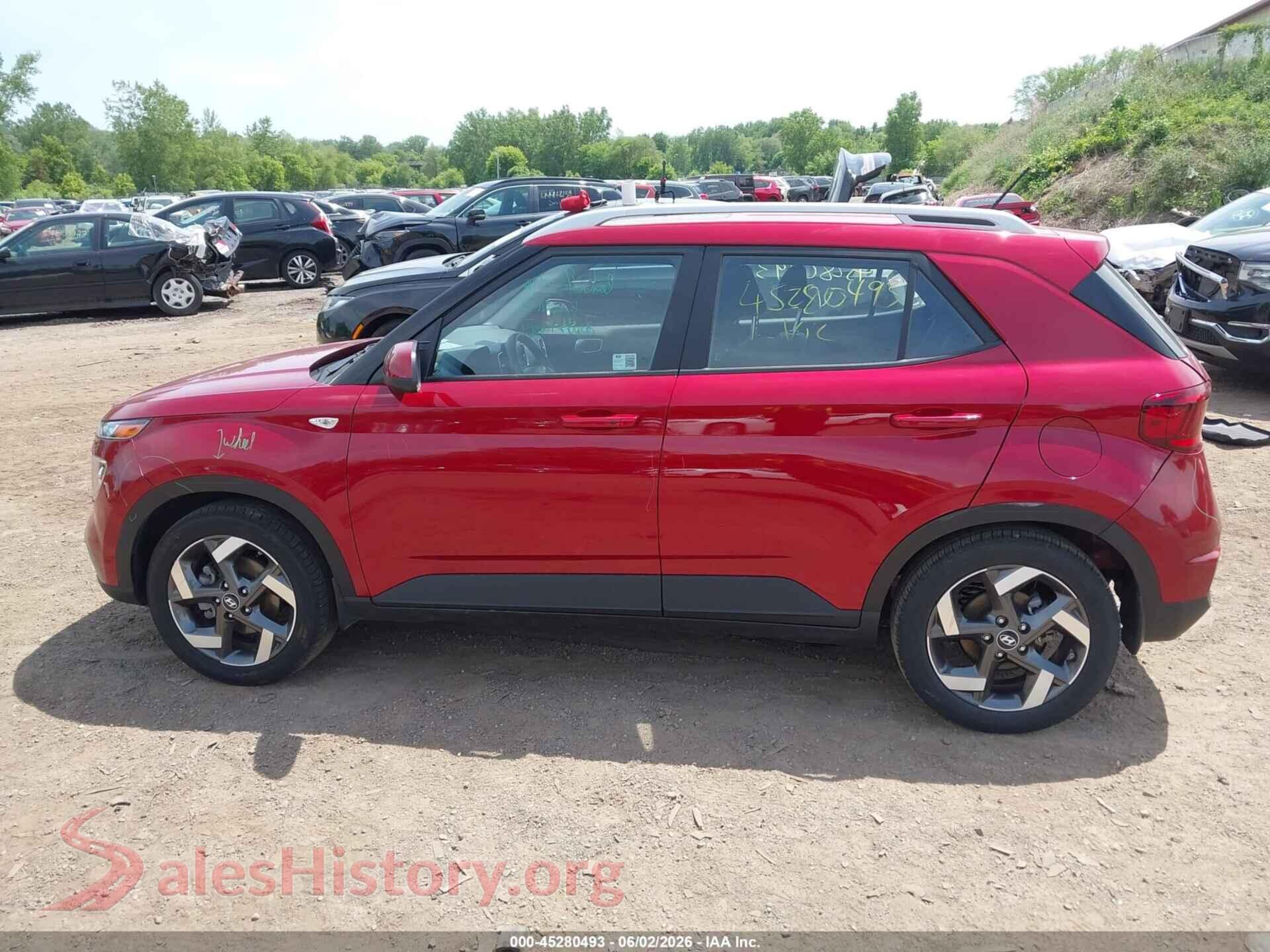 2025 HYUNDAI VENUE VIN KMHRC8A36SU409214, auction photo 14