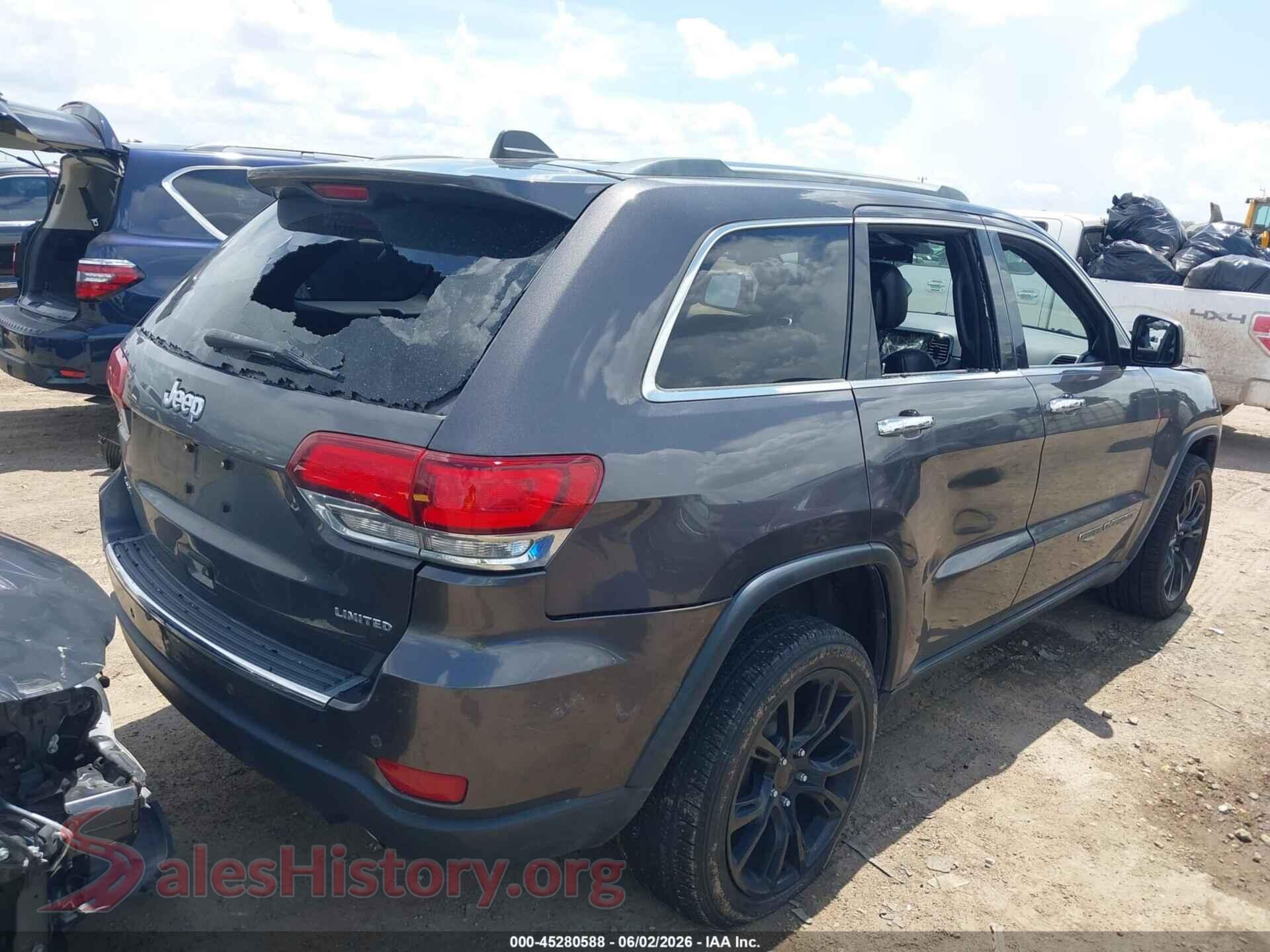 2020 JEEP GRAND CHEROKEE VIN 1C4RJFBG6LC243977, rear passenger side