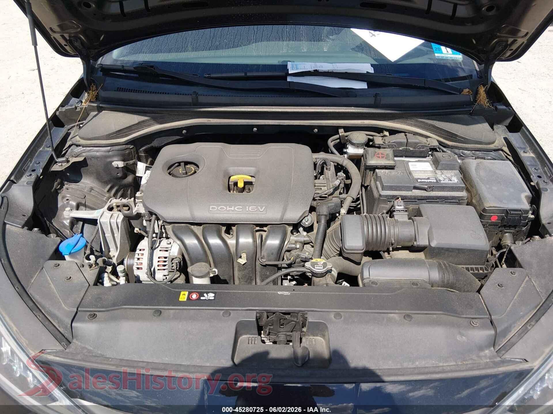 2020 HYUNDAI ELANTRA VIN 5NPD74LF4LH526241, interior dashboard