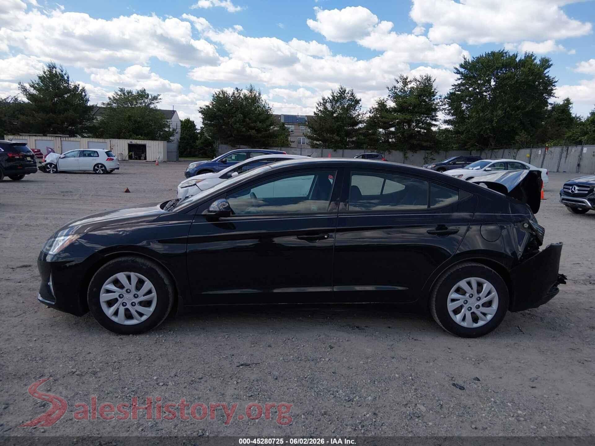 2020 HYUNDAI ELANTRA VIN 5NPD74LF4LH526241, auction photo 14