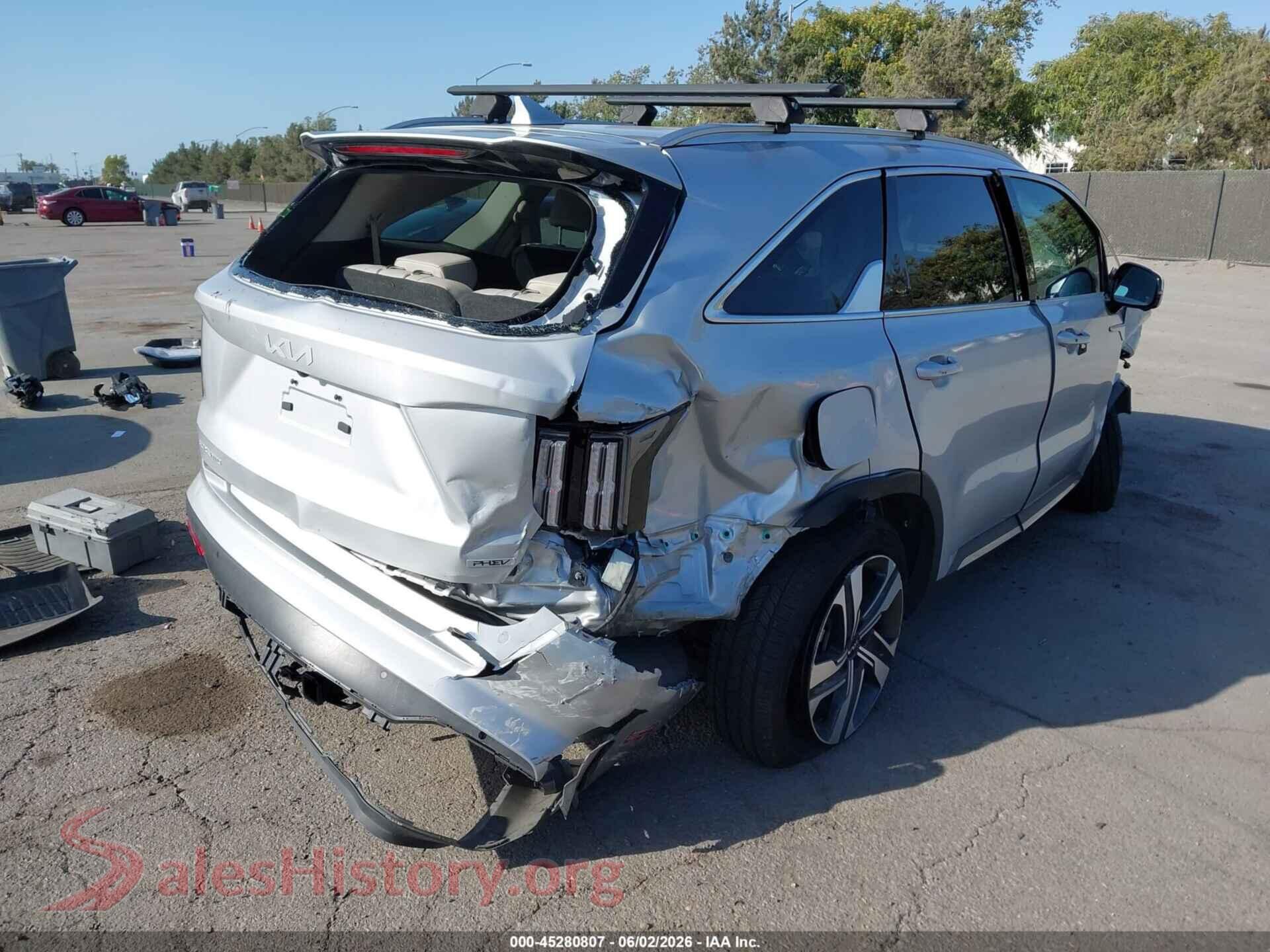 2024 KIA SORENTO PLUG-IN HYBRID VIN KNDRMDLH0R5247006, rear driver side