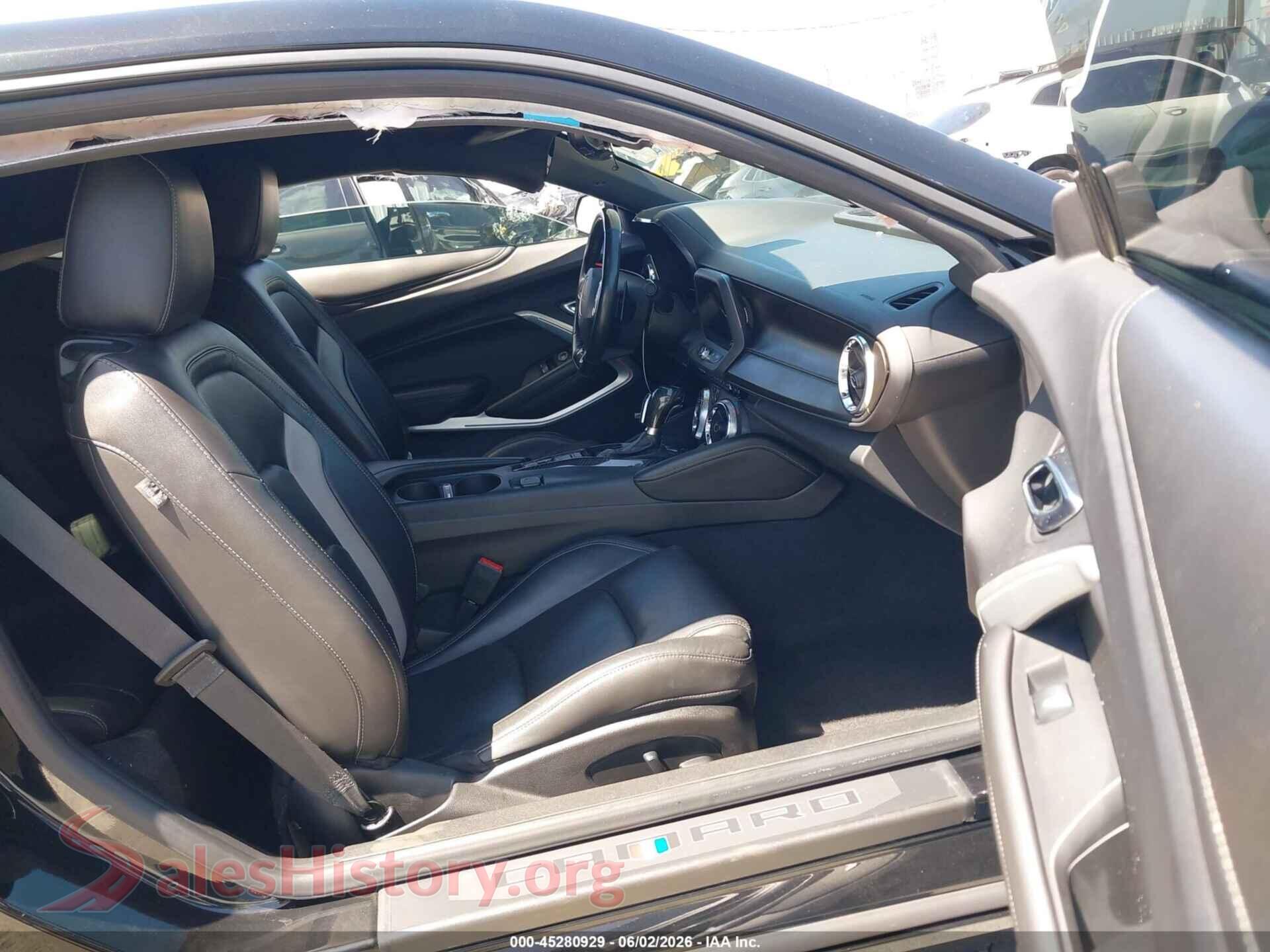 2021 CHEVROLET CAMARO VIN 1G1FD1RSXM0101537, rear view
