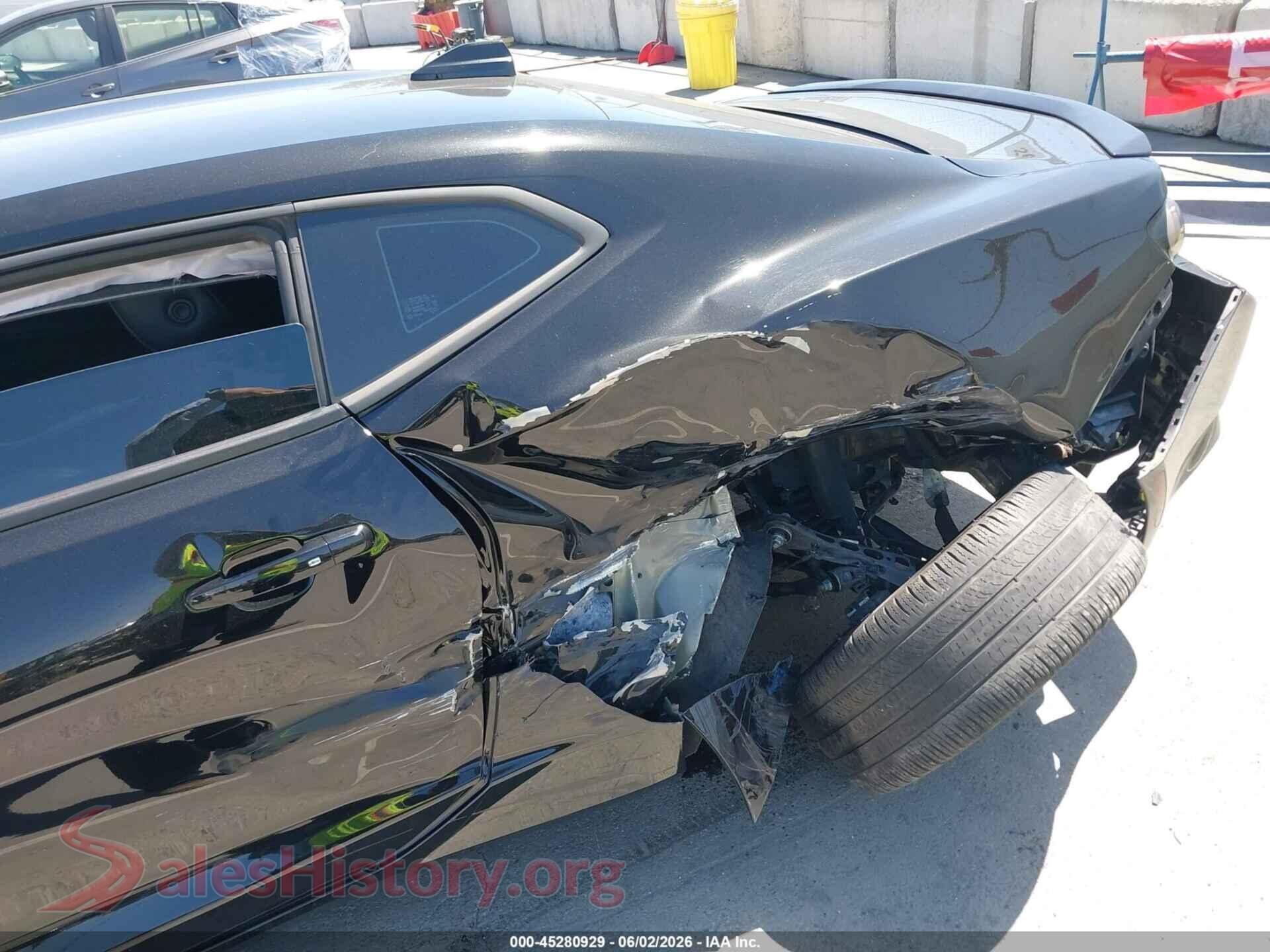 2021 CHEVROLET CAMARO VIN 1G1FD1RSXM0101537, rear passenger side