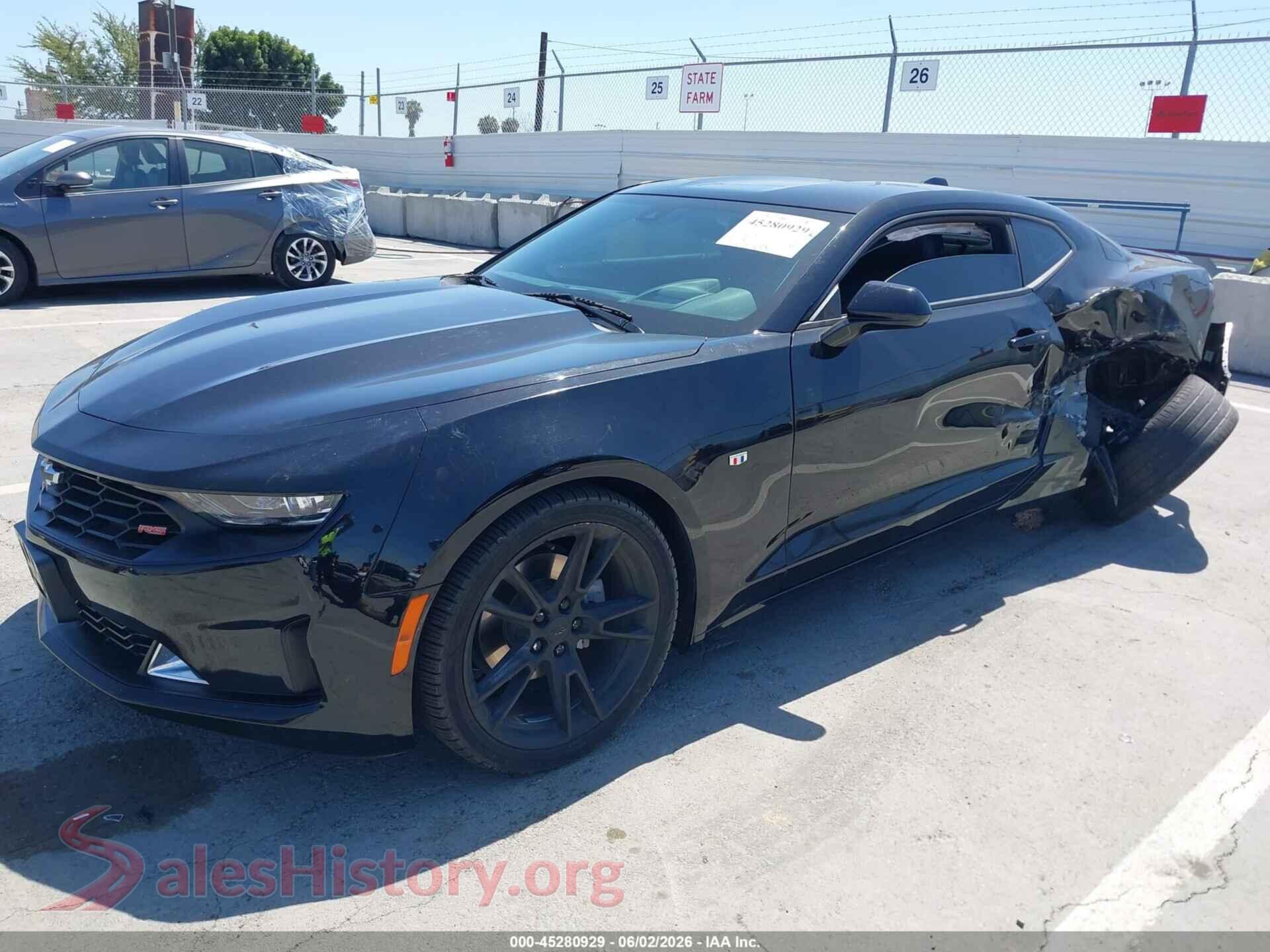 2021 CHEVROLET CAMARO VIN 1G1FD1RSXM0101537, front view