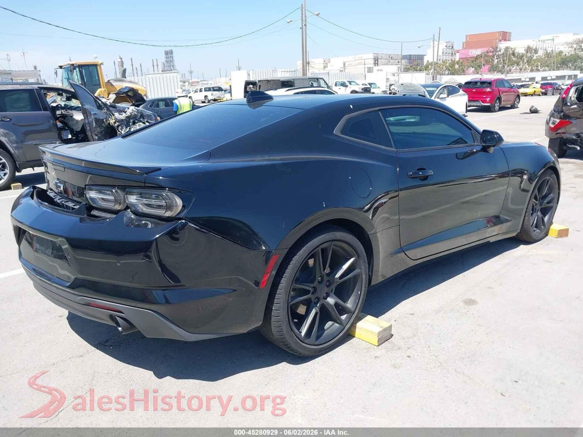 2021 CHEVROLET CAMARO VIN 1G1FD1RSXM0101537, rear driver side