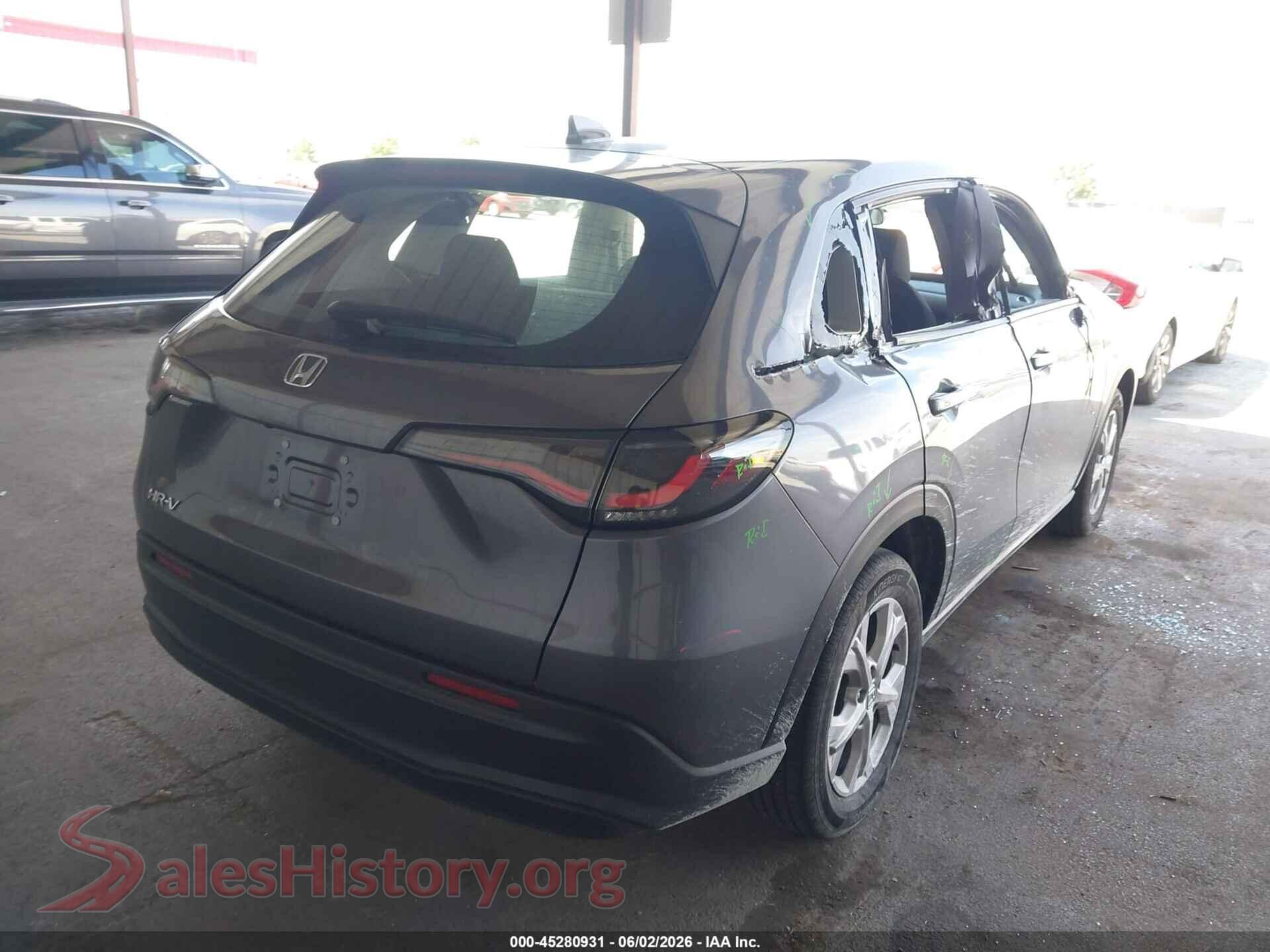 2025 HONDA HR-V VIN 3CZRZ2H32SM752400, rear driver side