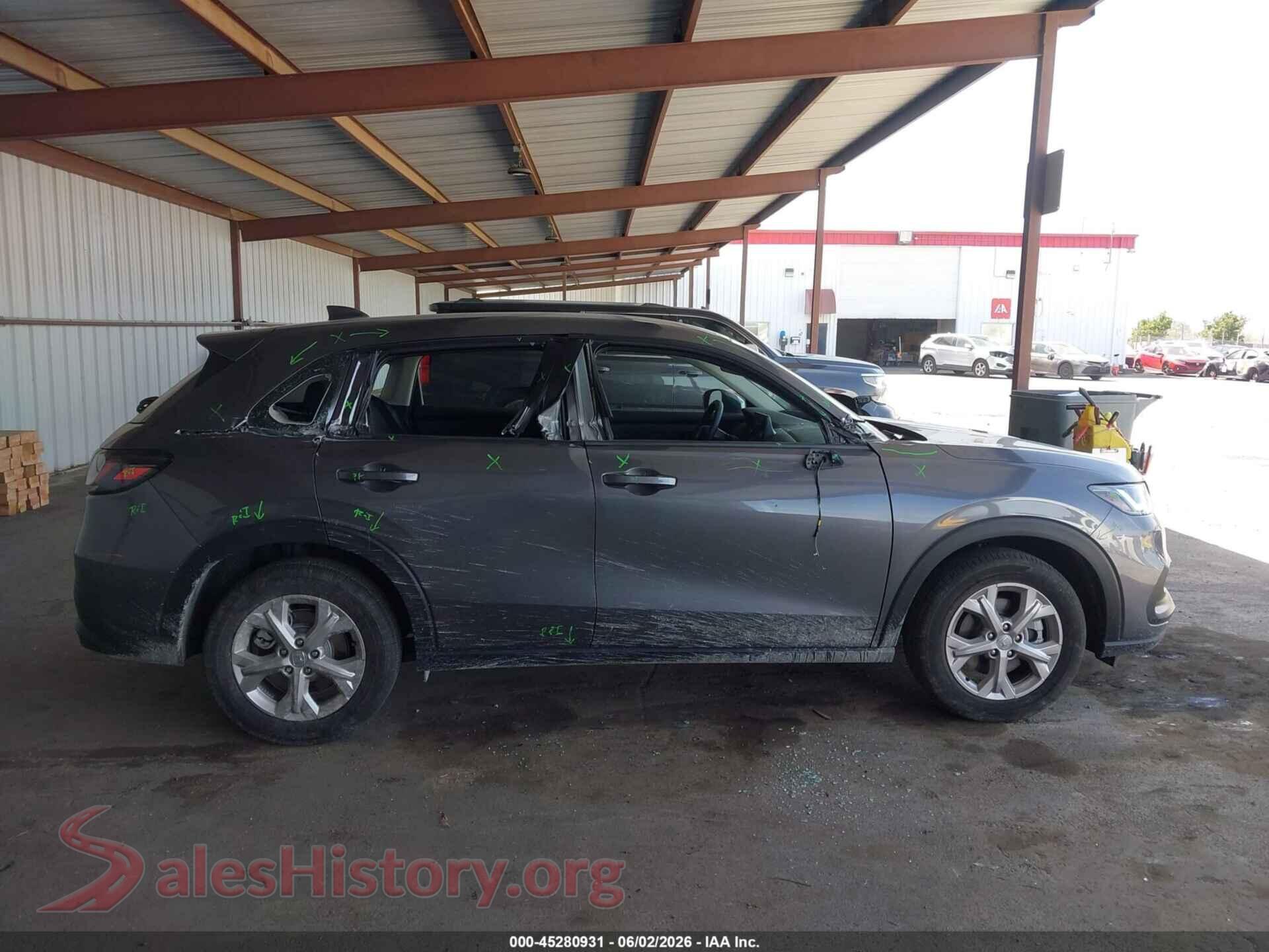 2025 HONDA HR-V VIN 3CZRZ2H32SM752400, rear passenger side