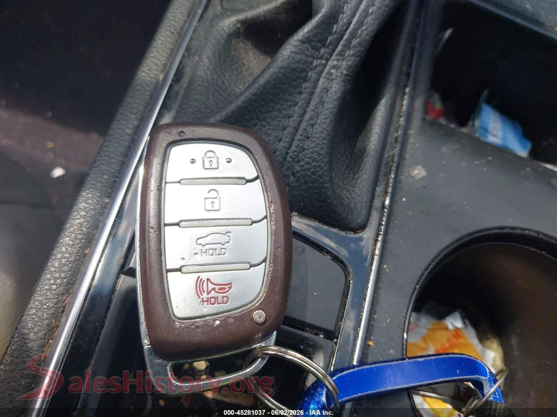 2017 HYUNDAI SONATA VIN 5NPE34AF6HH566122, odometer mileage